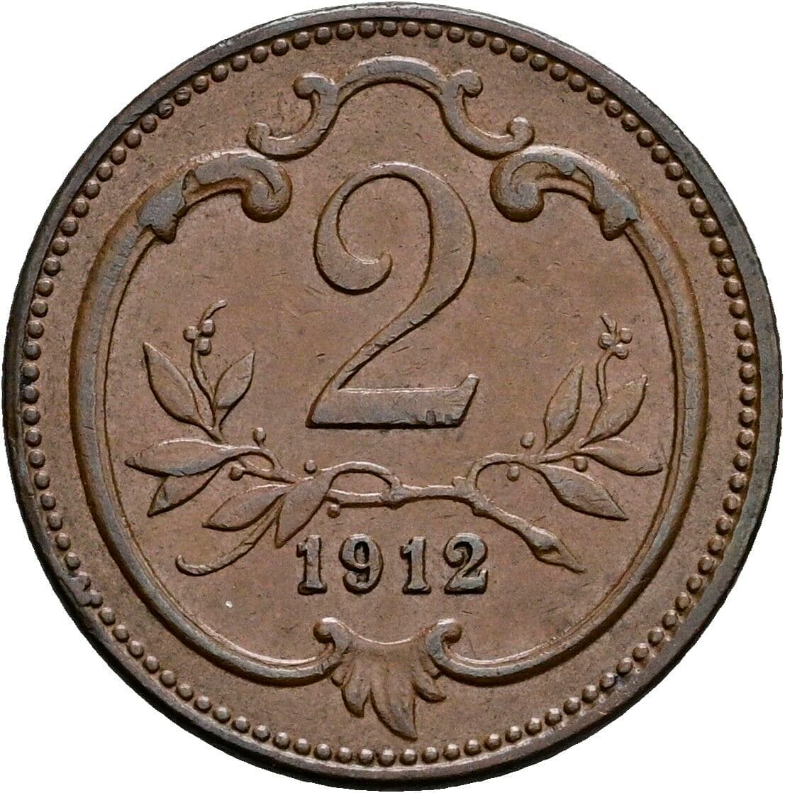 2 Heller Franz Joseph I. 1848-1916 1912 – Vorderseite