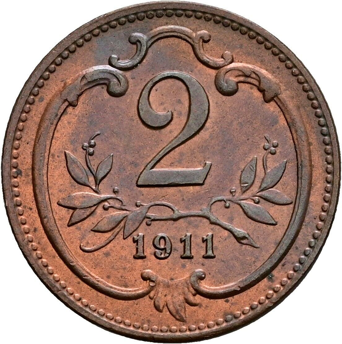 2 Heller Franz Joseph I. 1848-1916 1911 – Vorderseite