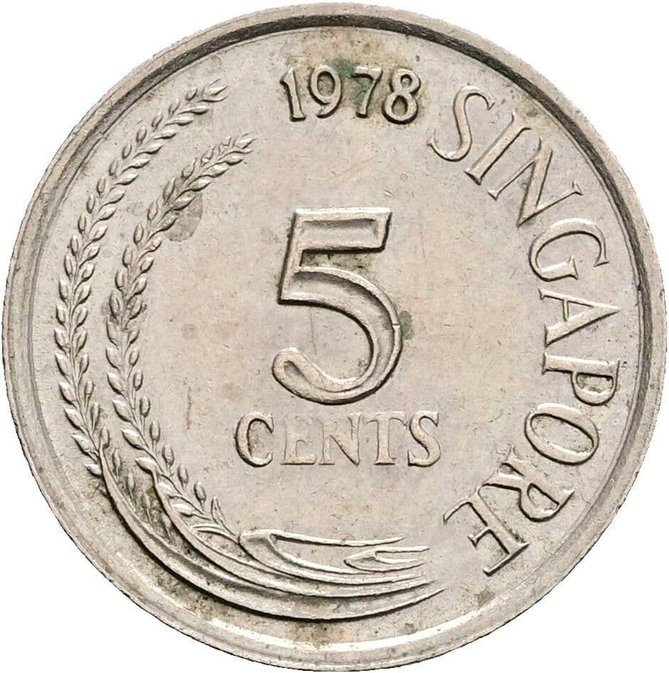 5 Cents 1978 – Vorderseite