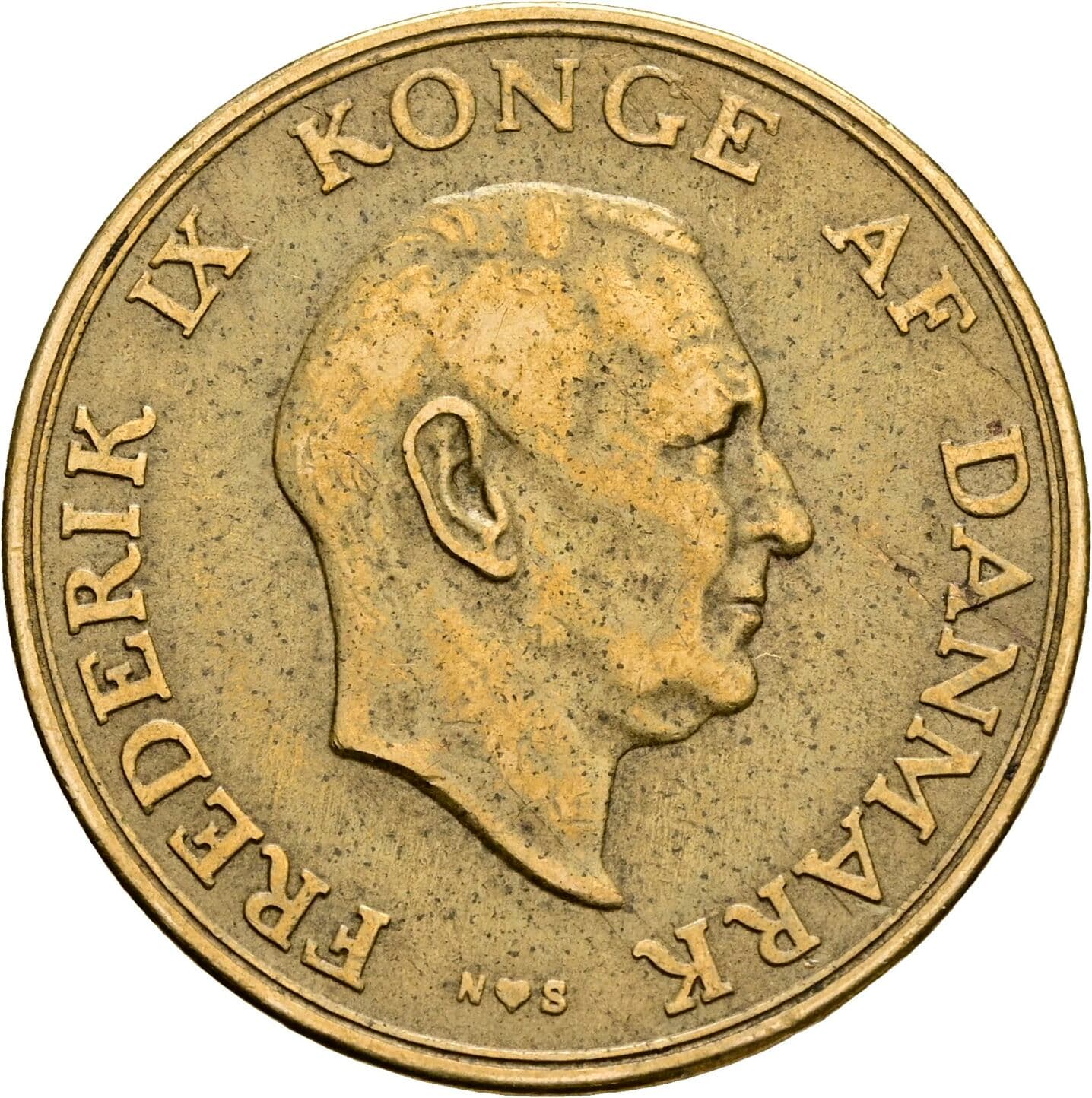 2 Kroner Frederik IX. 1947-1972 1949 – Vorderseite
