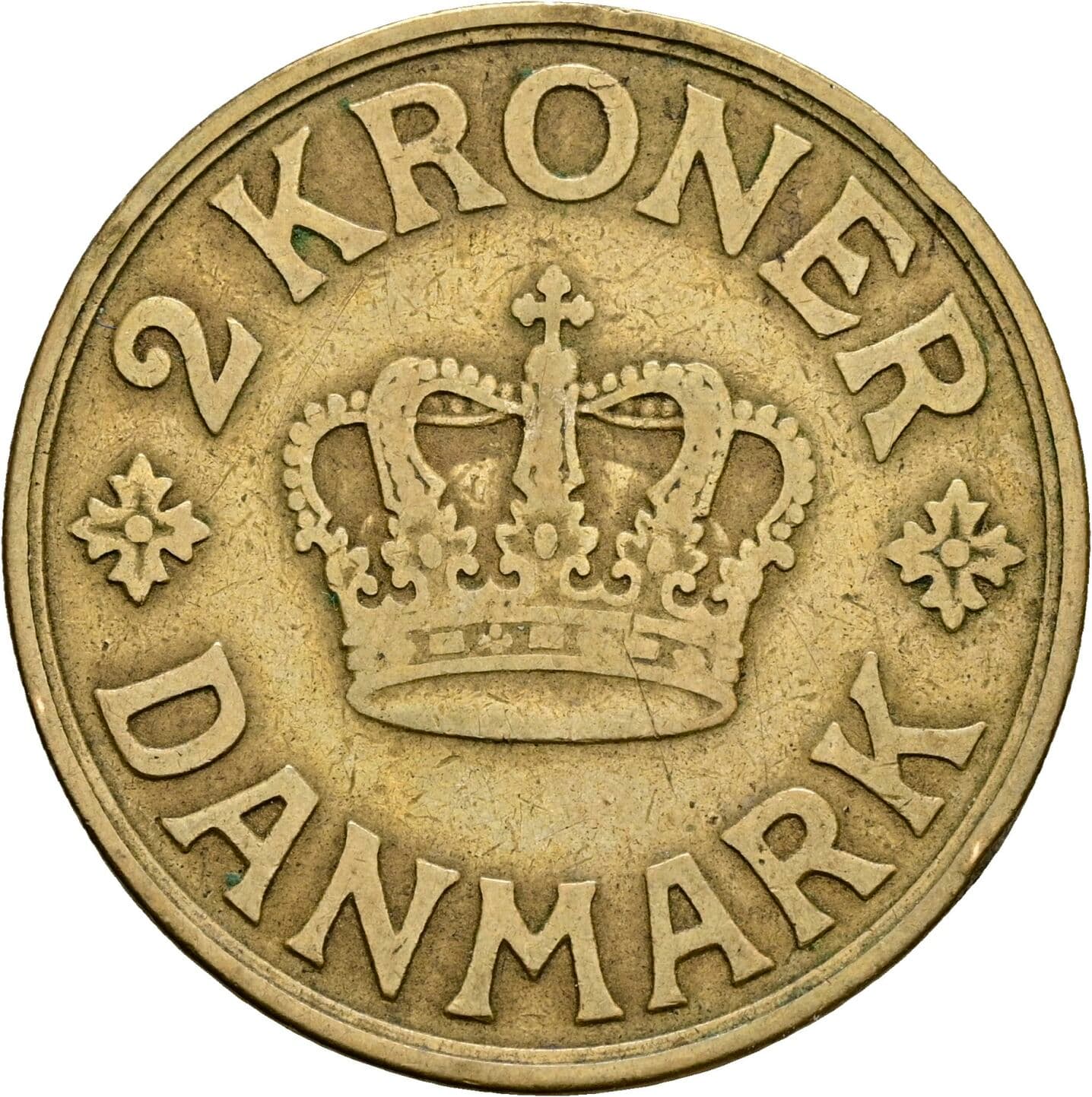 2 Kroner Christian X. 1912-1947 1926 – Vorderseite
