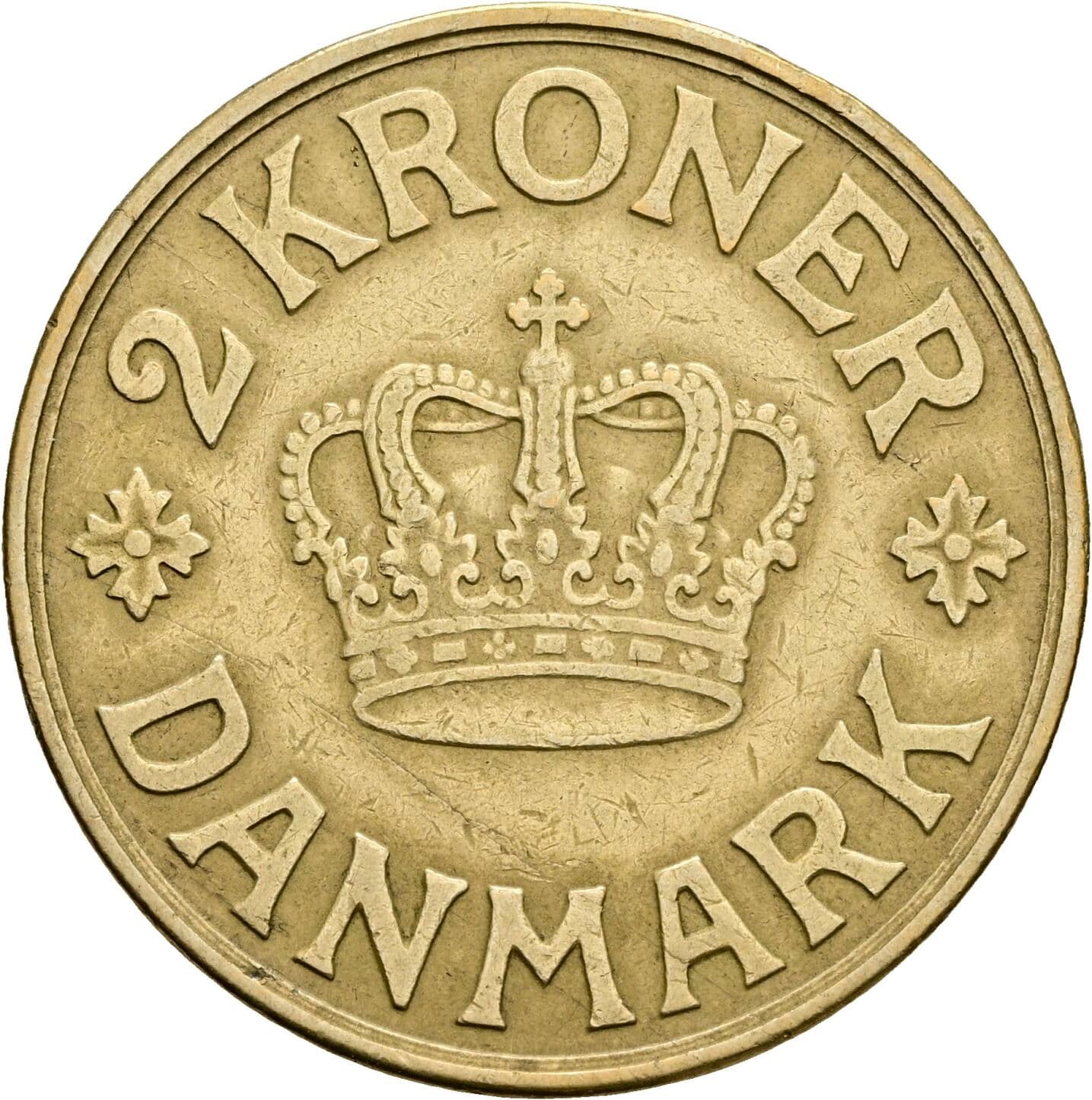 2 Kroner Christian X. 1912-1947 1940 – Vorderseite