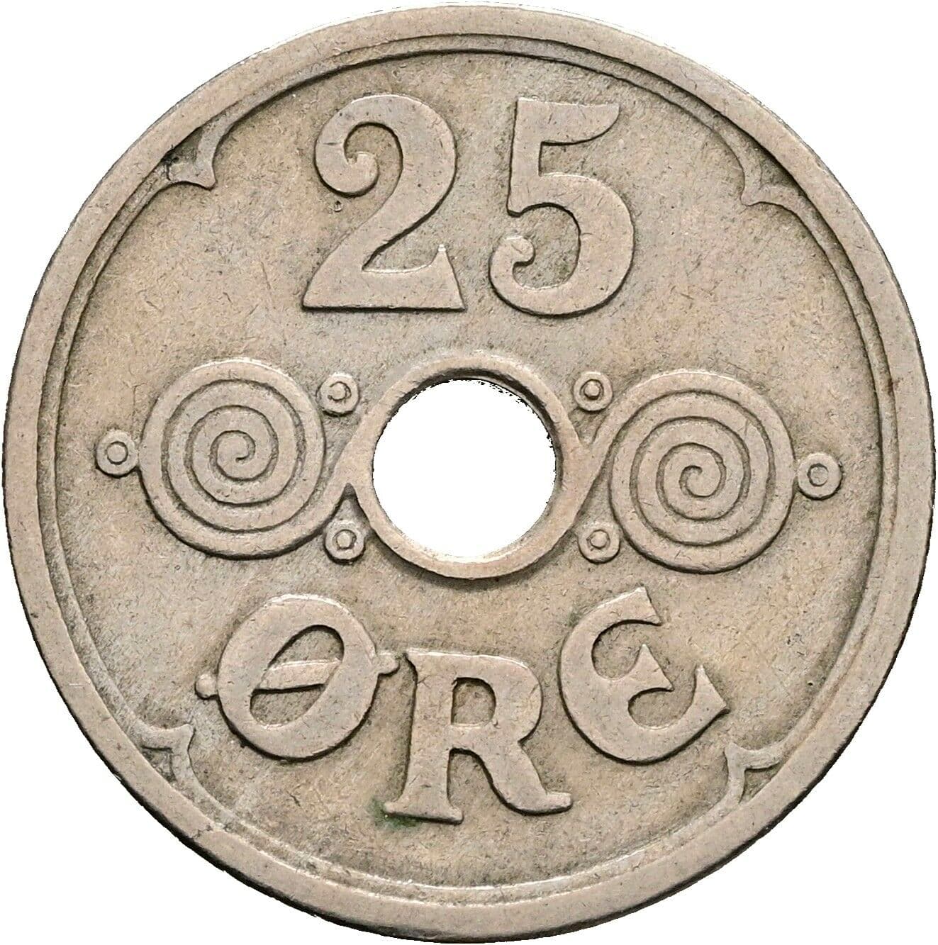 25 Öre Christian X. 1912-1947 1930 – Vorderseite