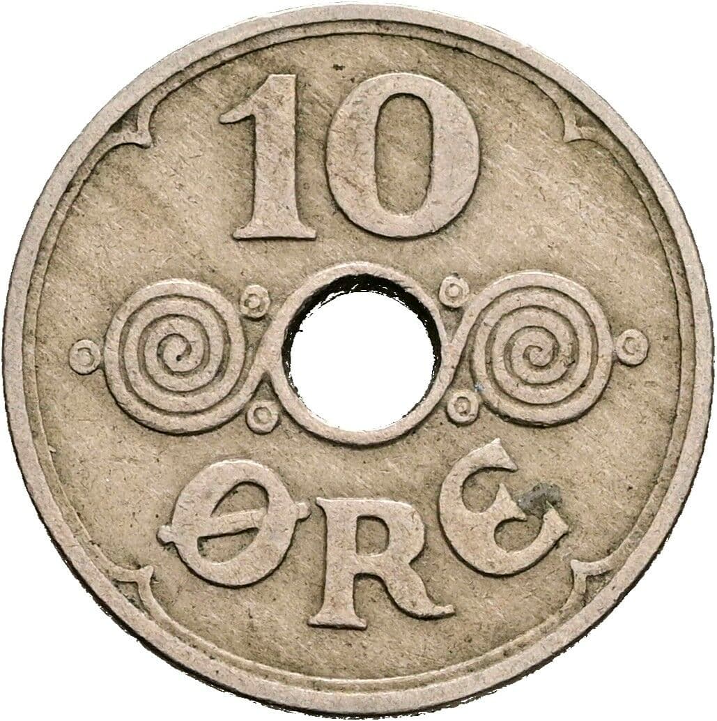 10 Öre Christian X. 1912-1947 1931 – Vorderseite