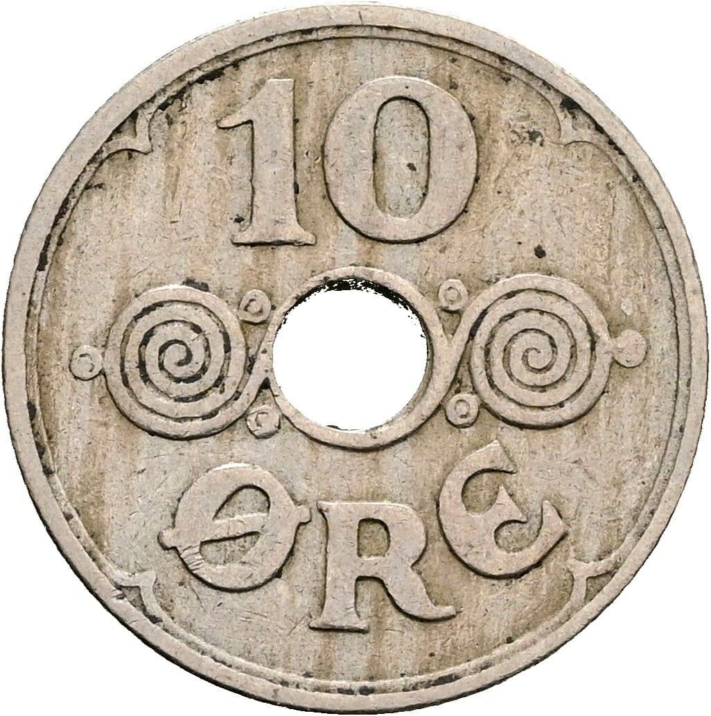 10 Öre Christian X. 1912-1947 1929 – Vorderseite