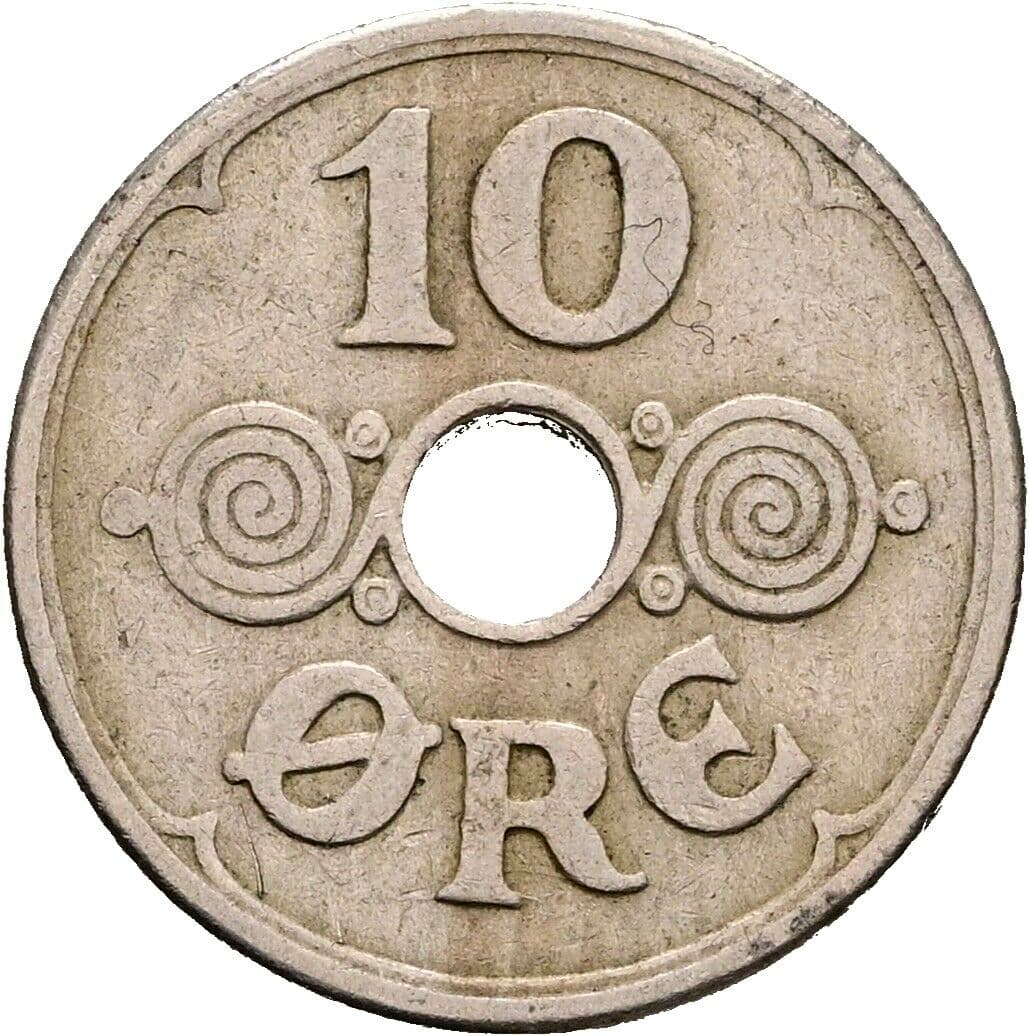 10 Öre Christian X. 1912-1947 1931 – Vorderseite
