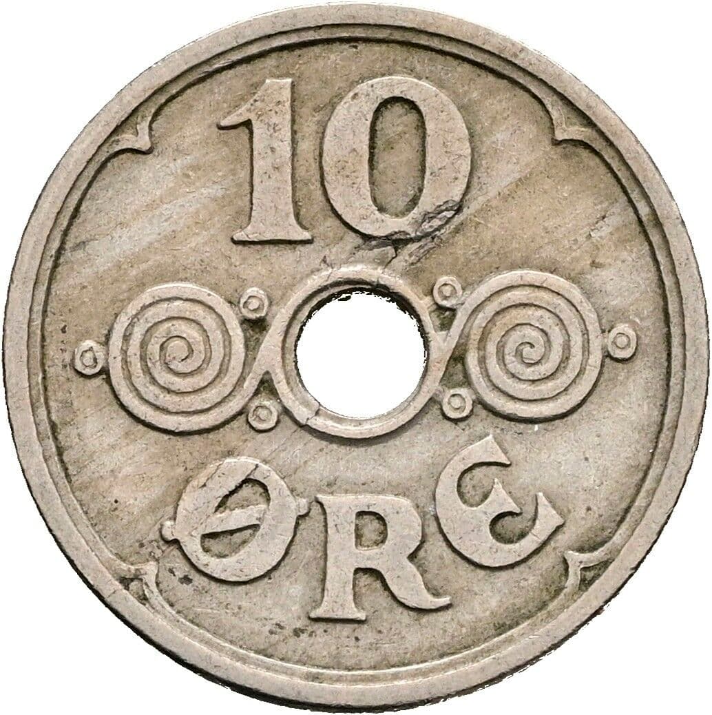 10 Öre Christian X. 1912-1947 1926 – Vorderseite