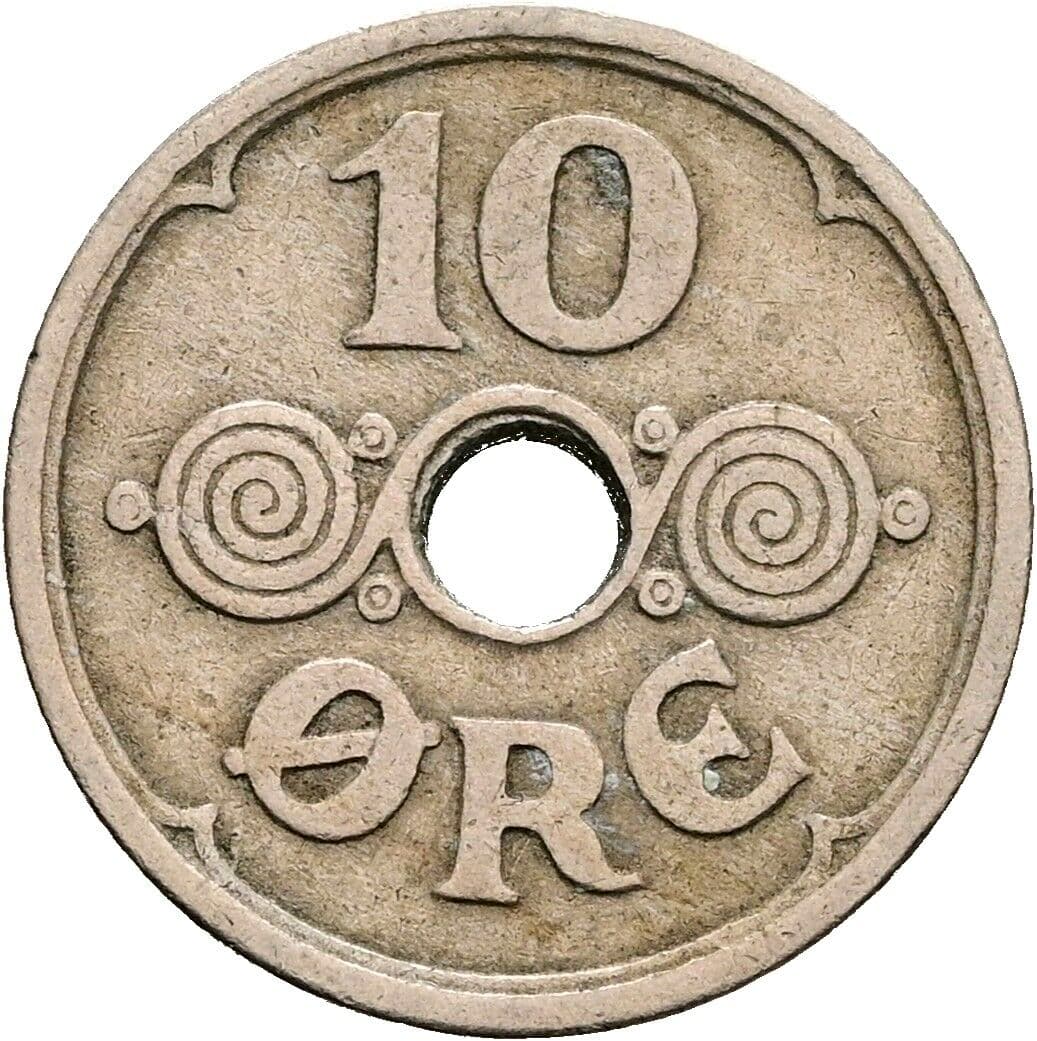 10 Öre Christian X. 1912-1947 1926 – Vorderseite