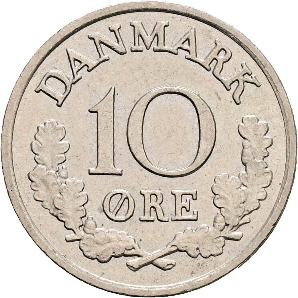 10 Öre Friedrich IX. (1947-1972) 1971 – Vorderseite