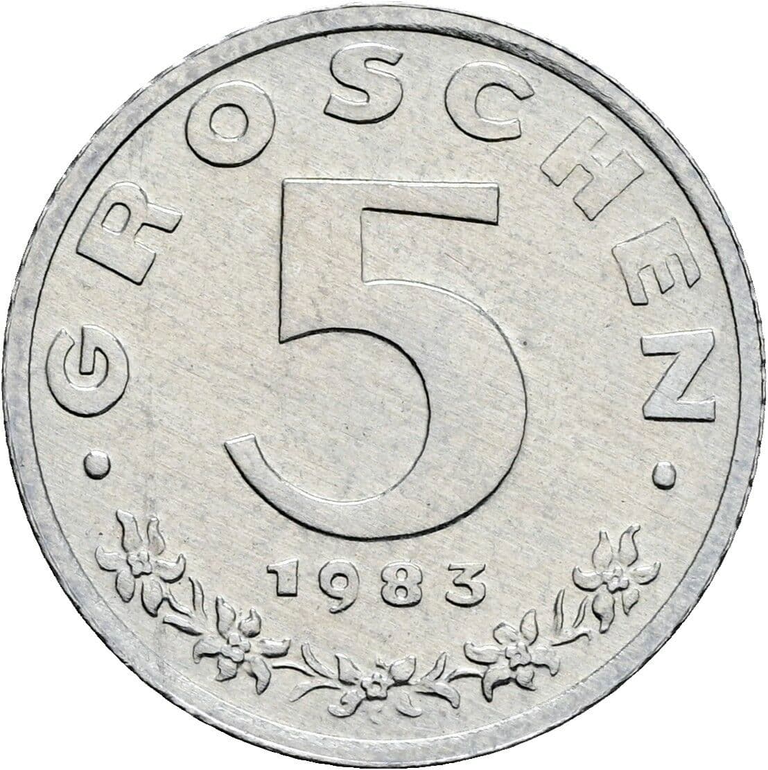 5 Groschen 1983 – Vorderseite