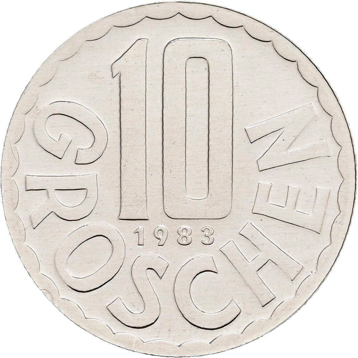 10 Groschen 1983 – Vorderseite