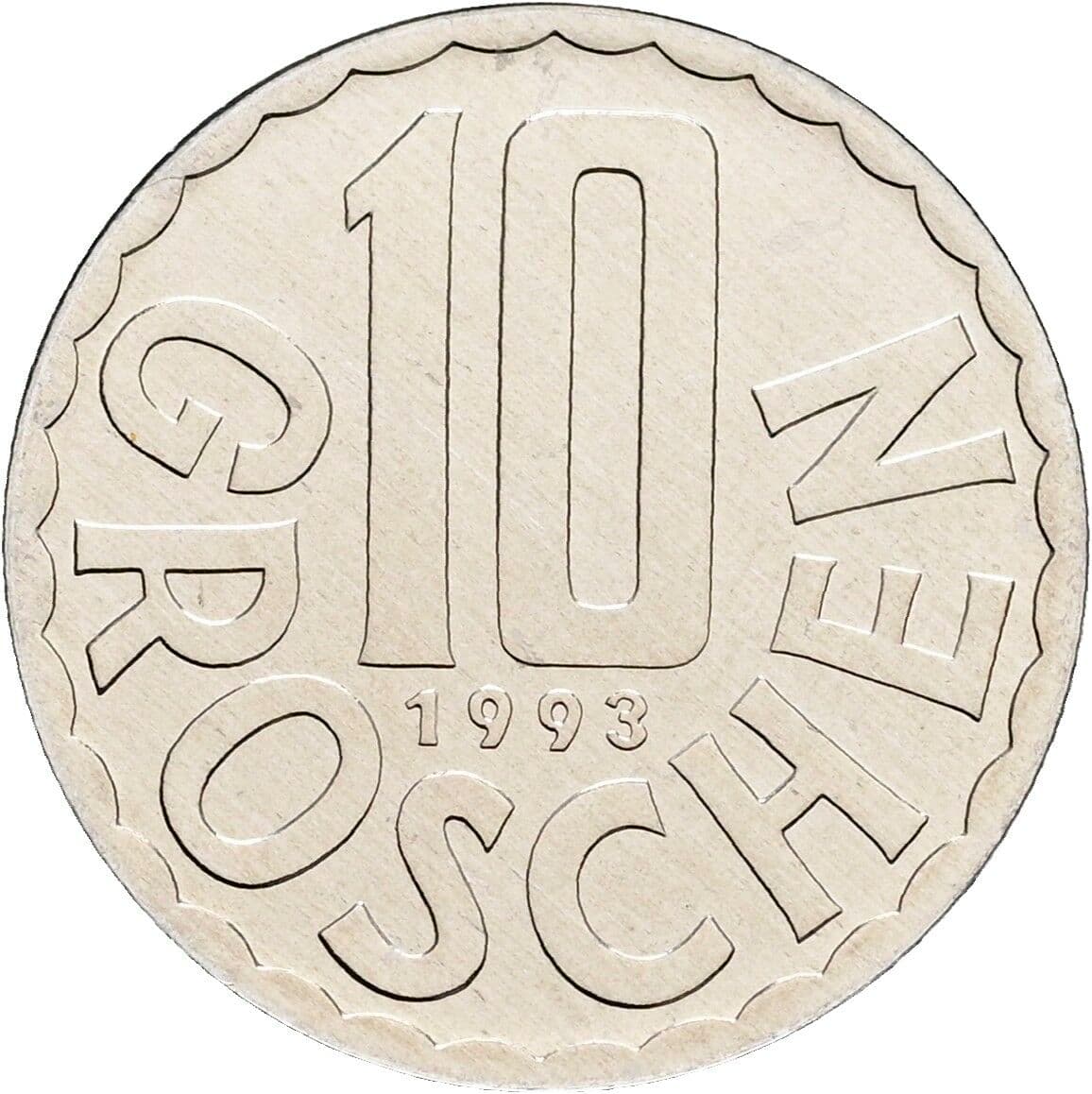 10 Groschen 1993 – Vorderseite