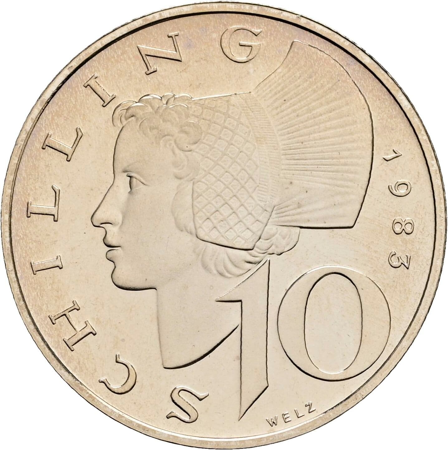 10 Schilling 1983 – Vorderseite