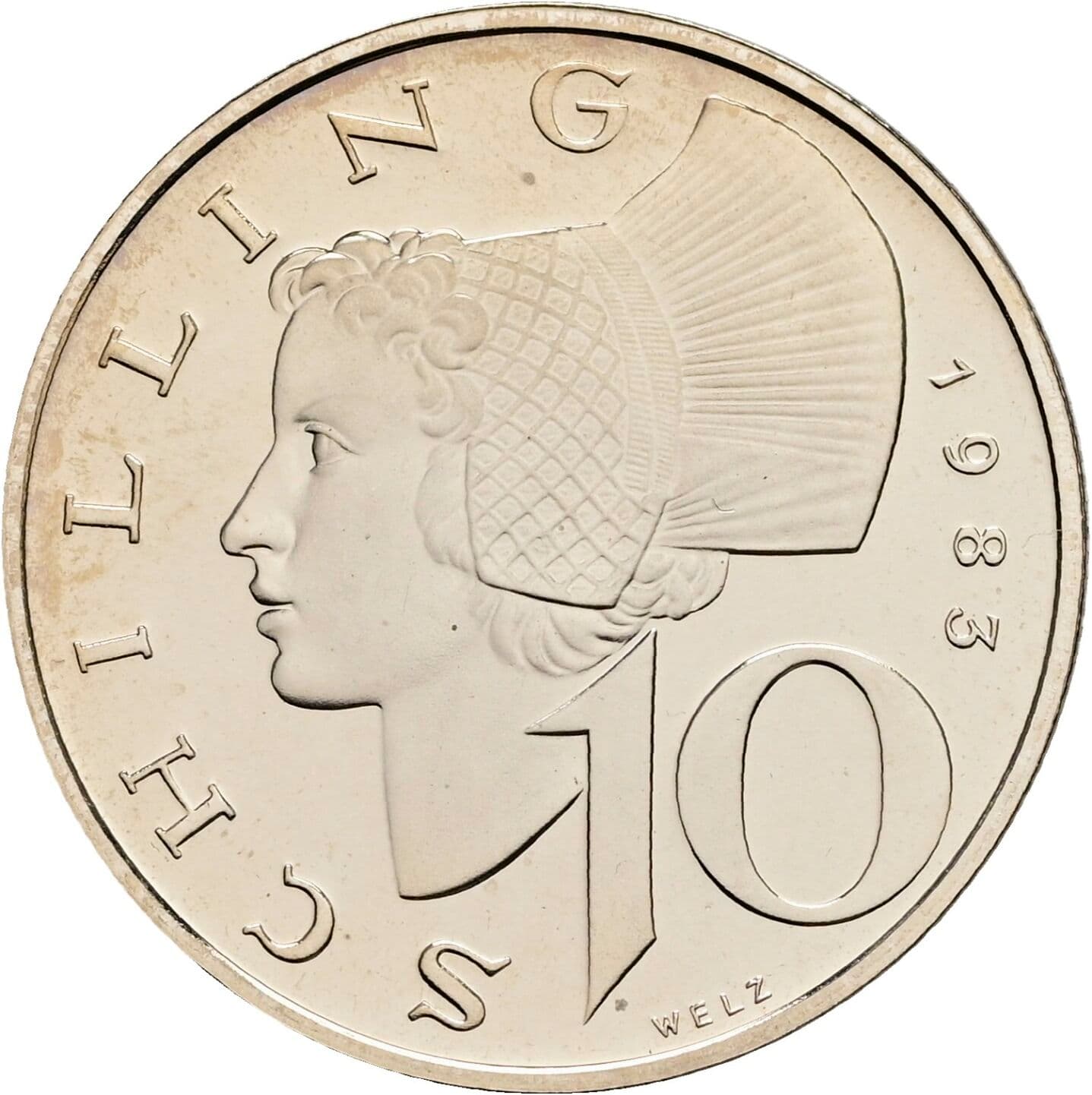 10 Schilling 1983 – Vorderseite