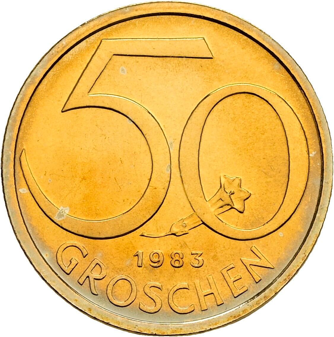 50 Groschen 1983 – Vorderseite