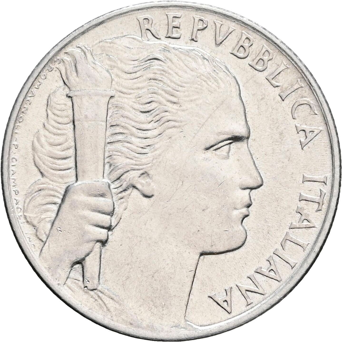 5 Lire 1949 – Vorderseite