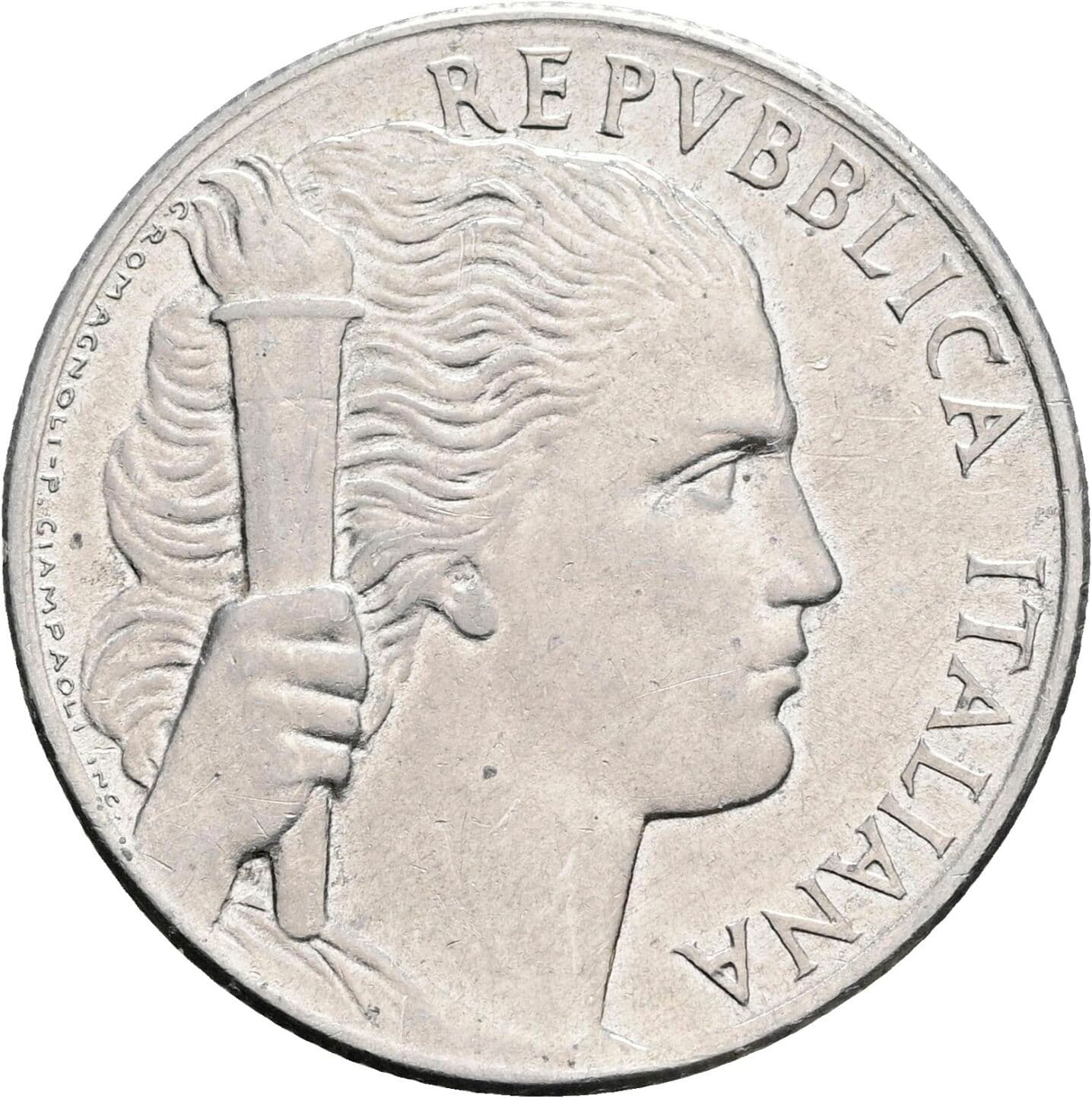5 Lire 1948 – Vorderseite