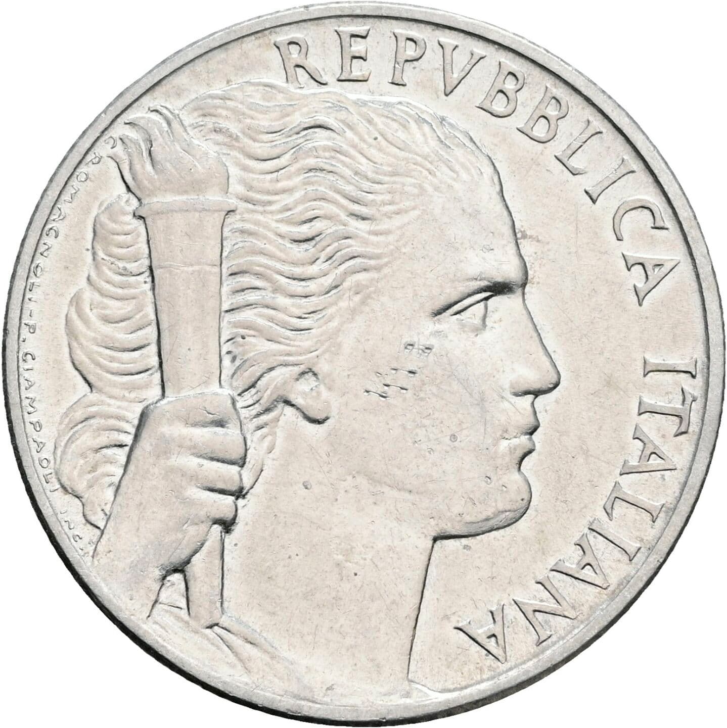 5 Lire 1948 – Vorderseite