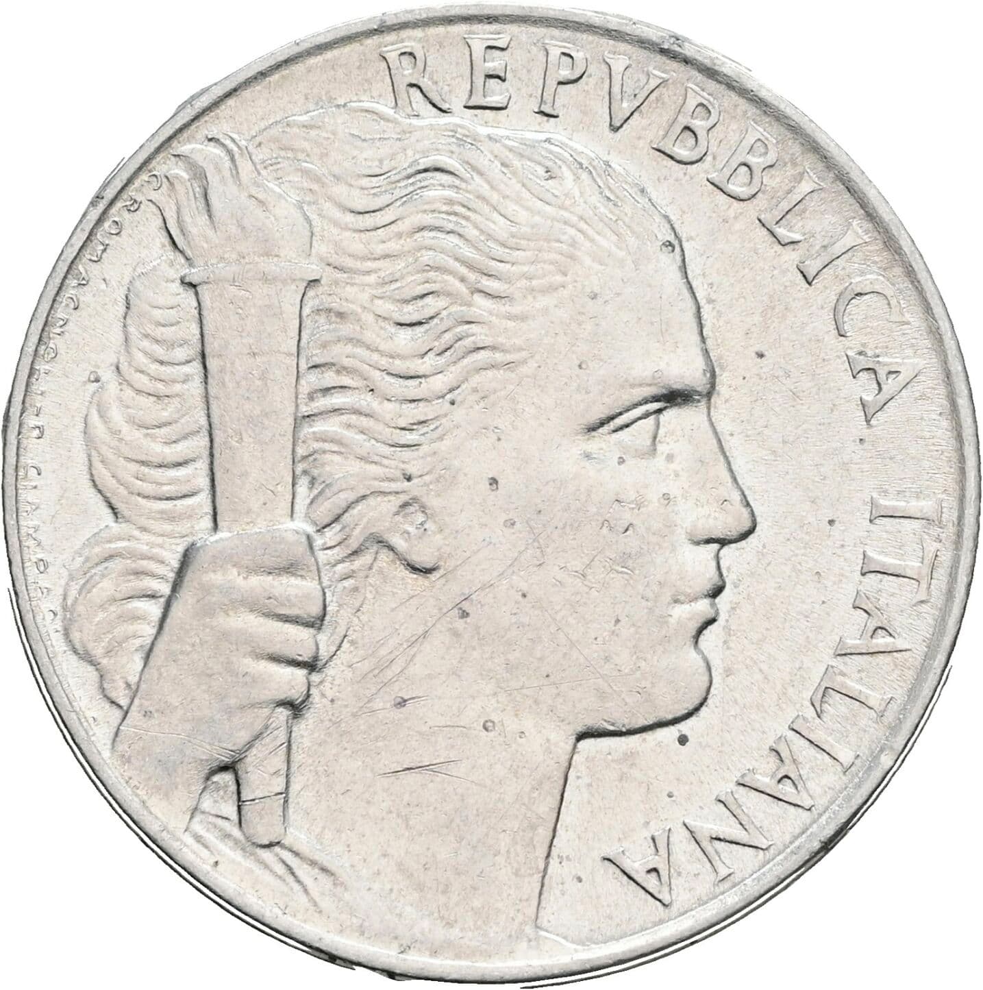 5 Lire 1950 – Vorderseite