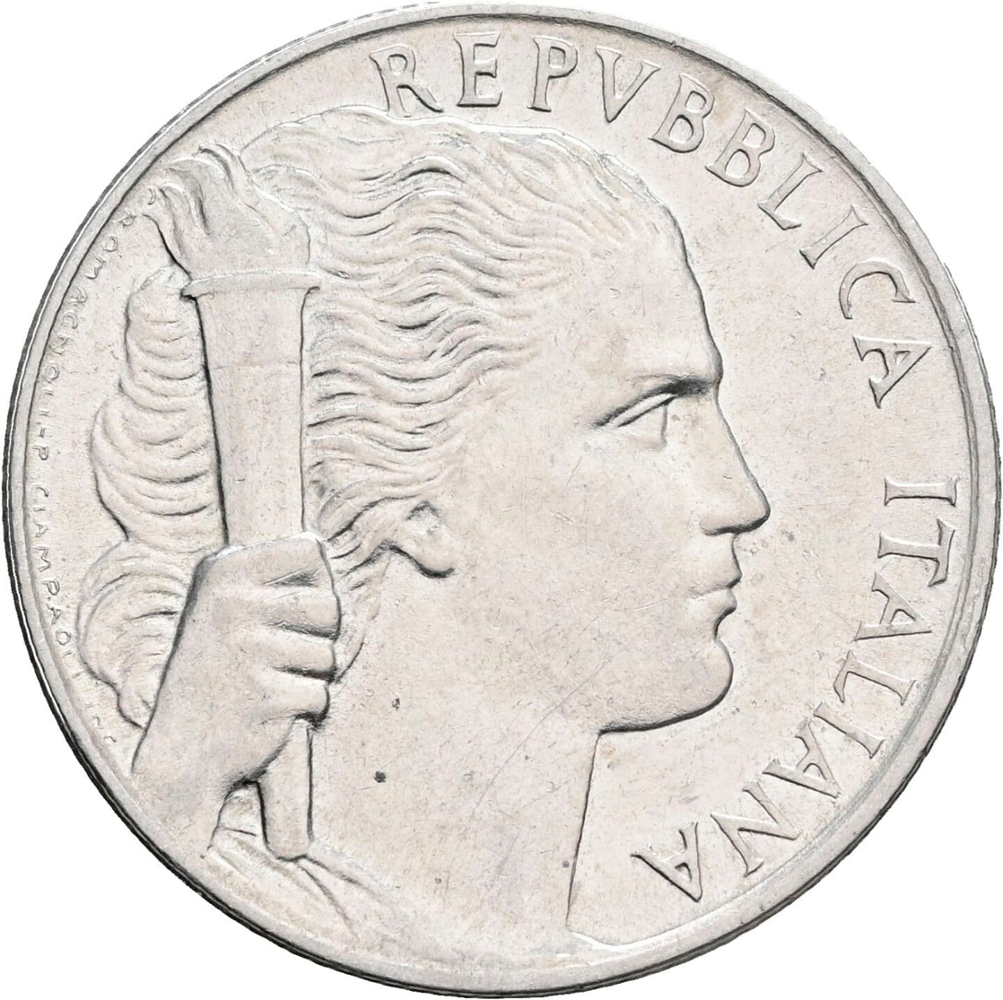 5 Lire 1950 – Vorderseite