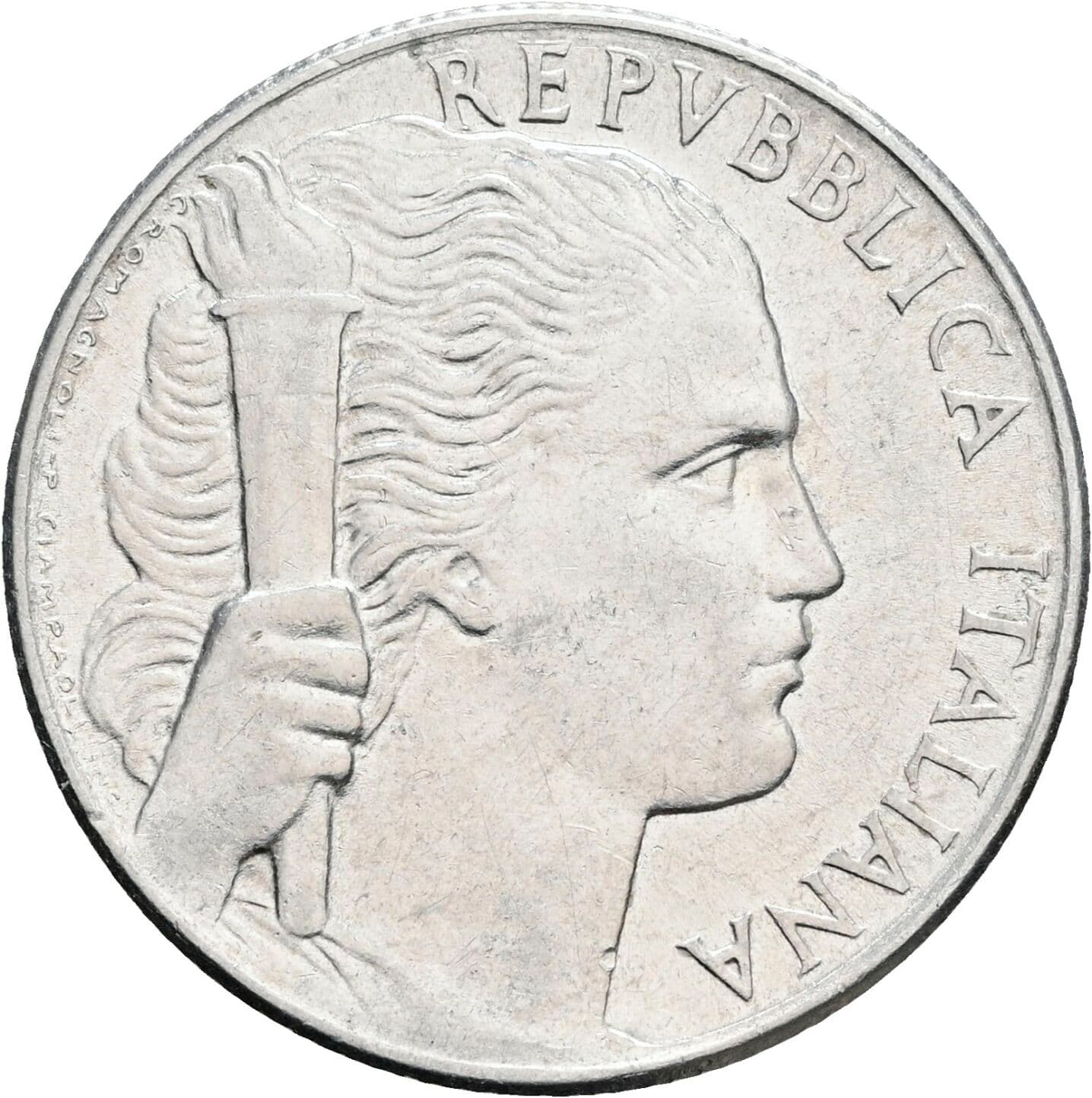 5 Lire 1949 – Vorderseite
