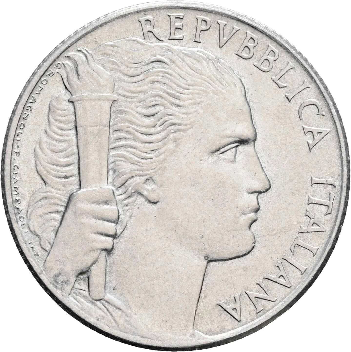 5 Lire 1949 – Vorderseite