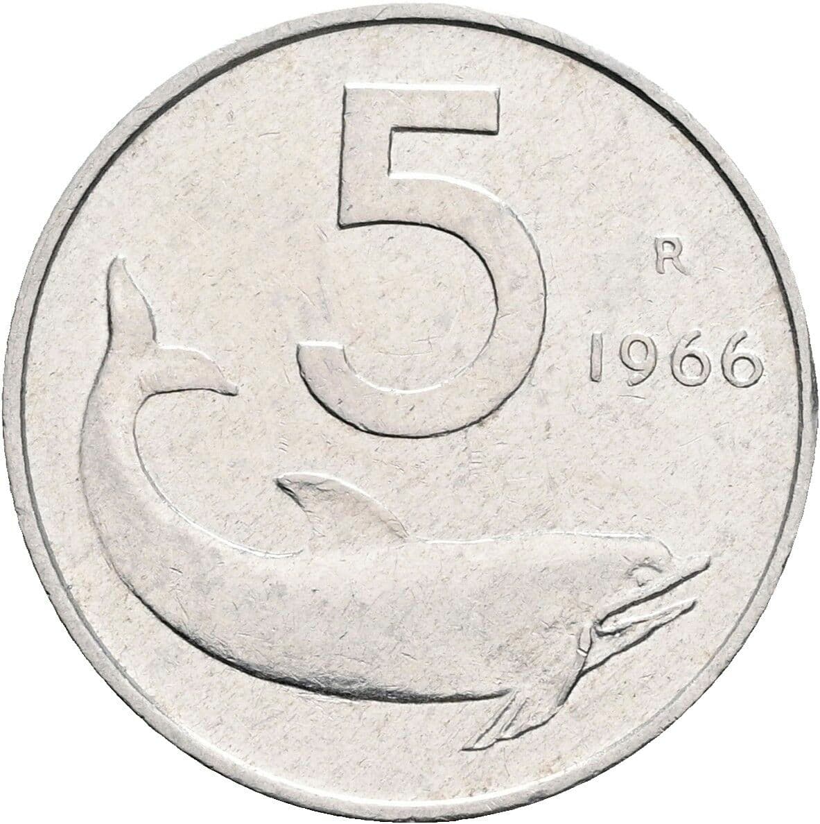 5 Lire 1966 – Vorderseite