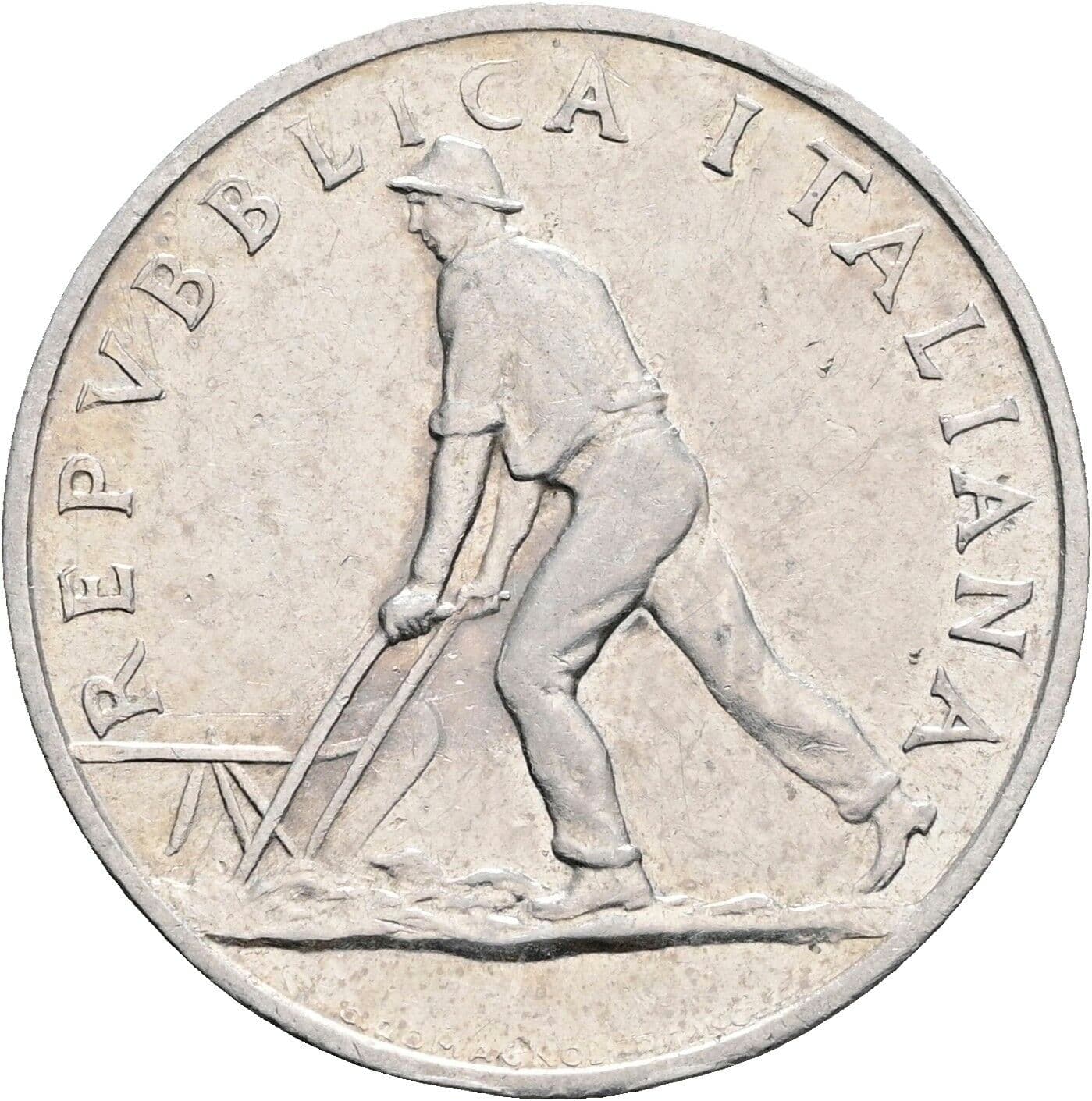 2 Lire 1948 – Vorderseite