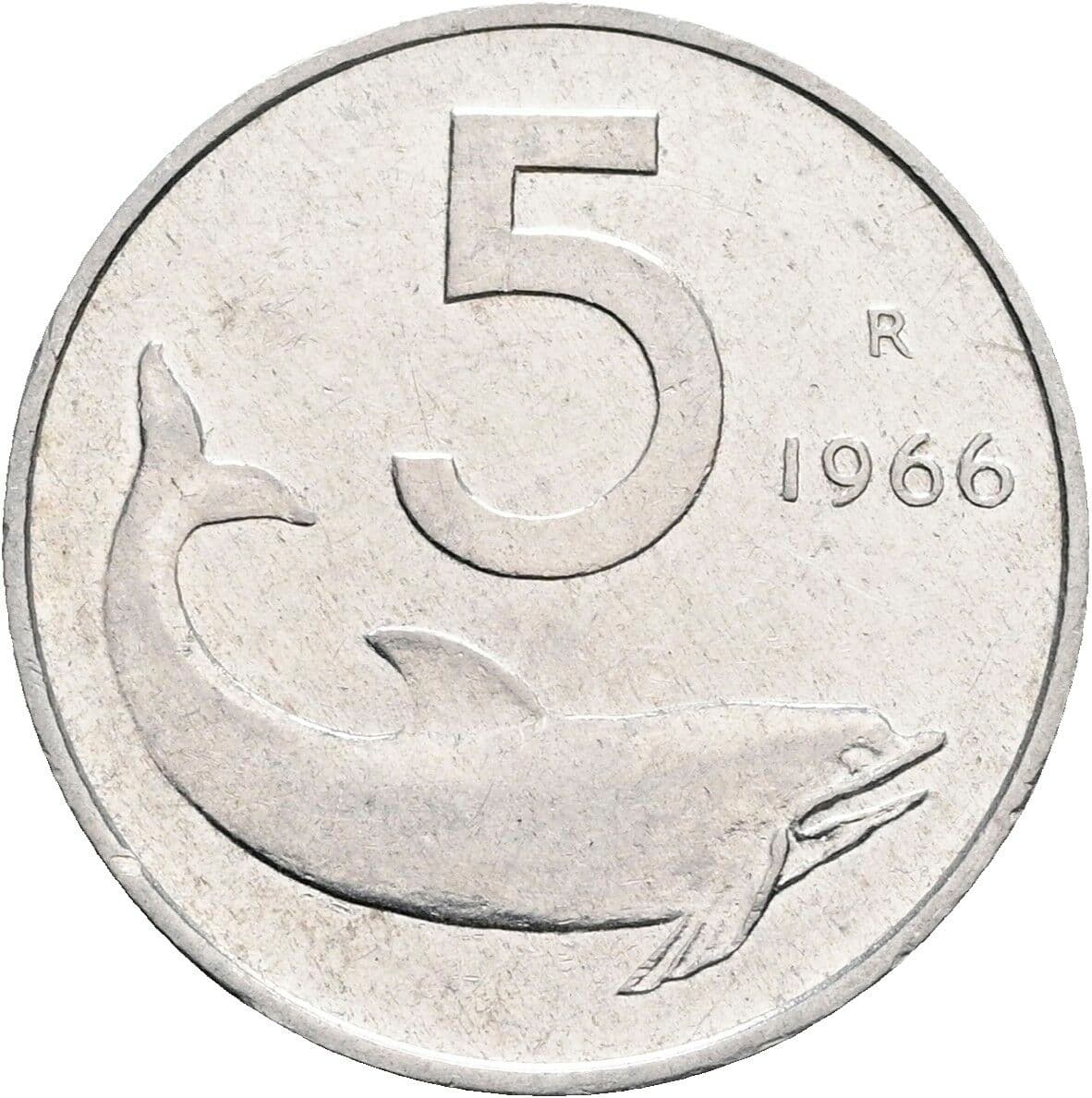 5 Lire 1966 – Vorderseite