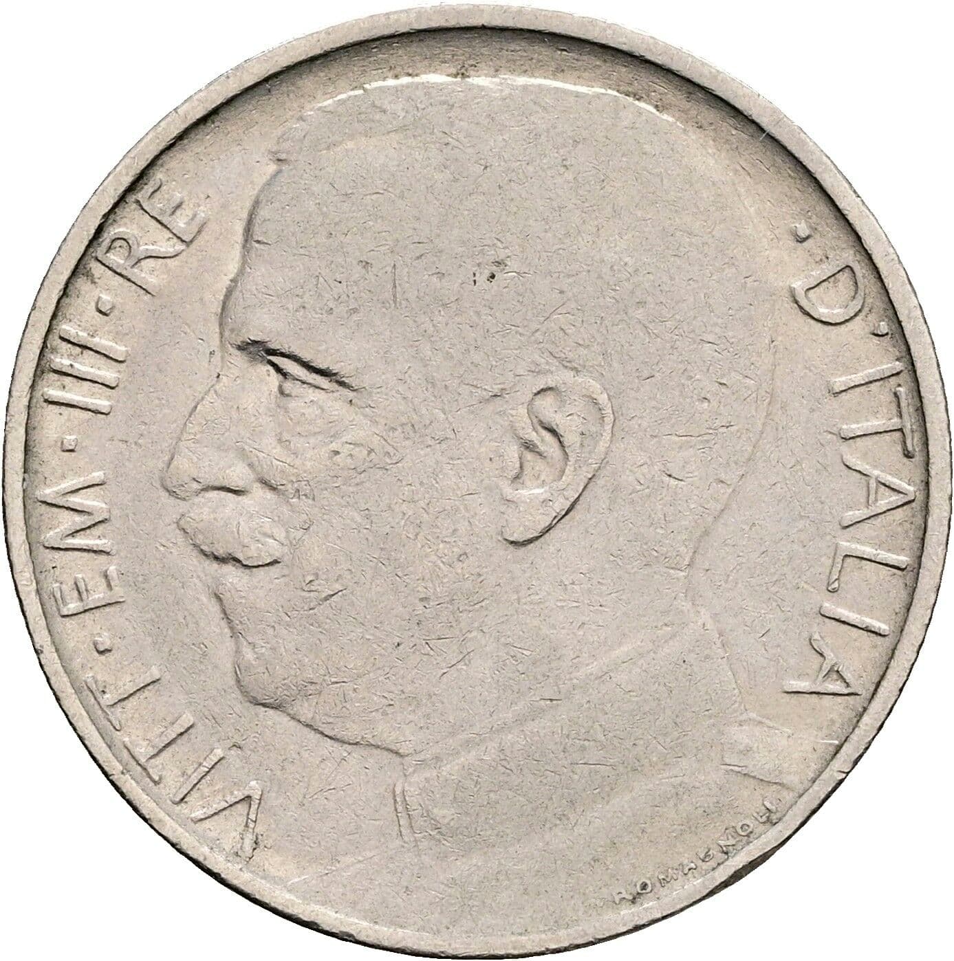 50 Centesimi Vittorio Emanuele III. 1900-1946 1920 – Vorderseite