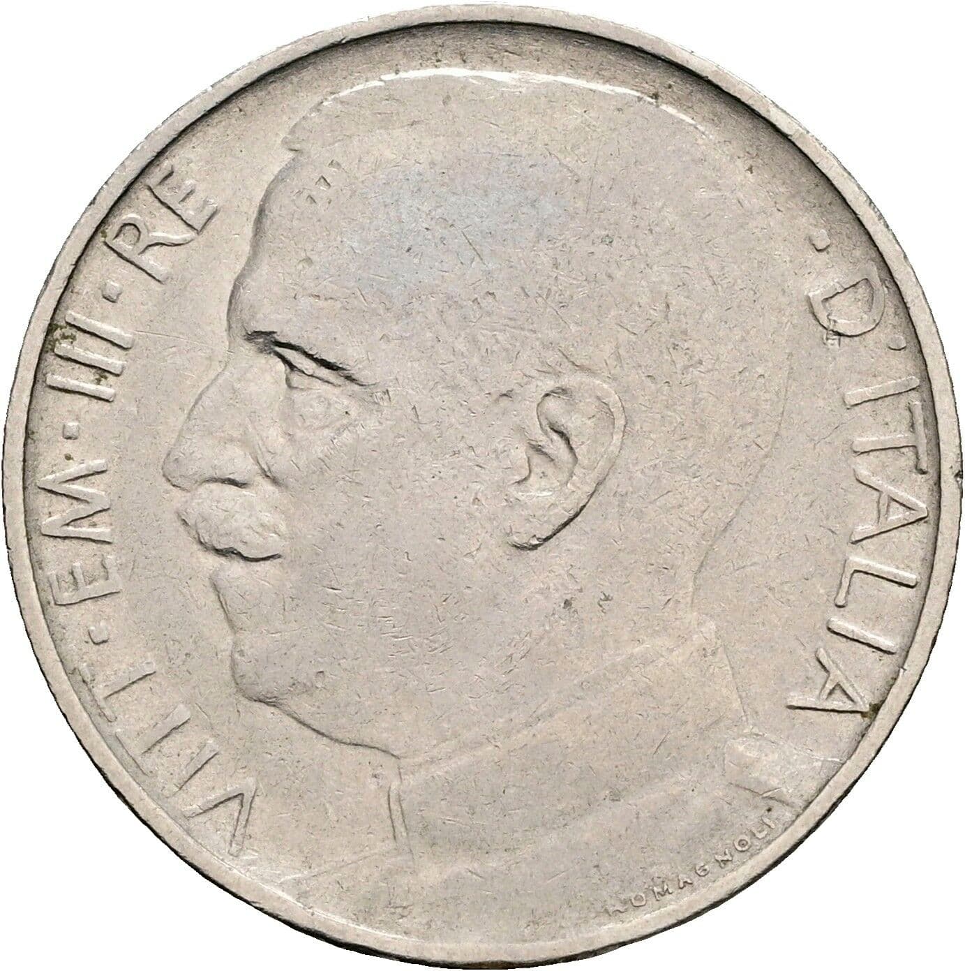 50 Centesimi Vittorio Emanuele III. 1900-1946 1920 – Vorderseite