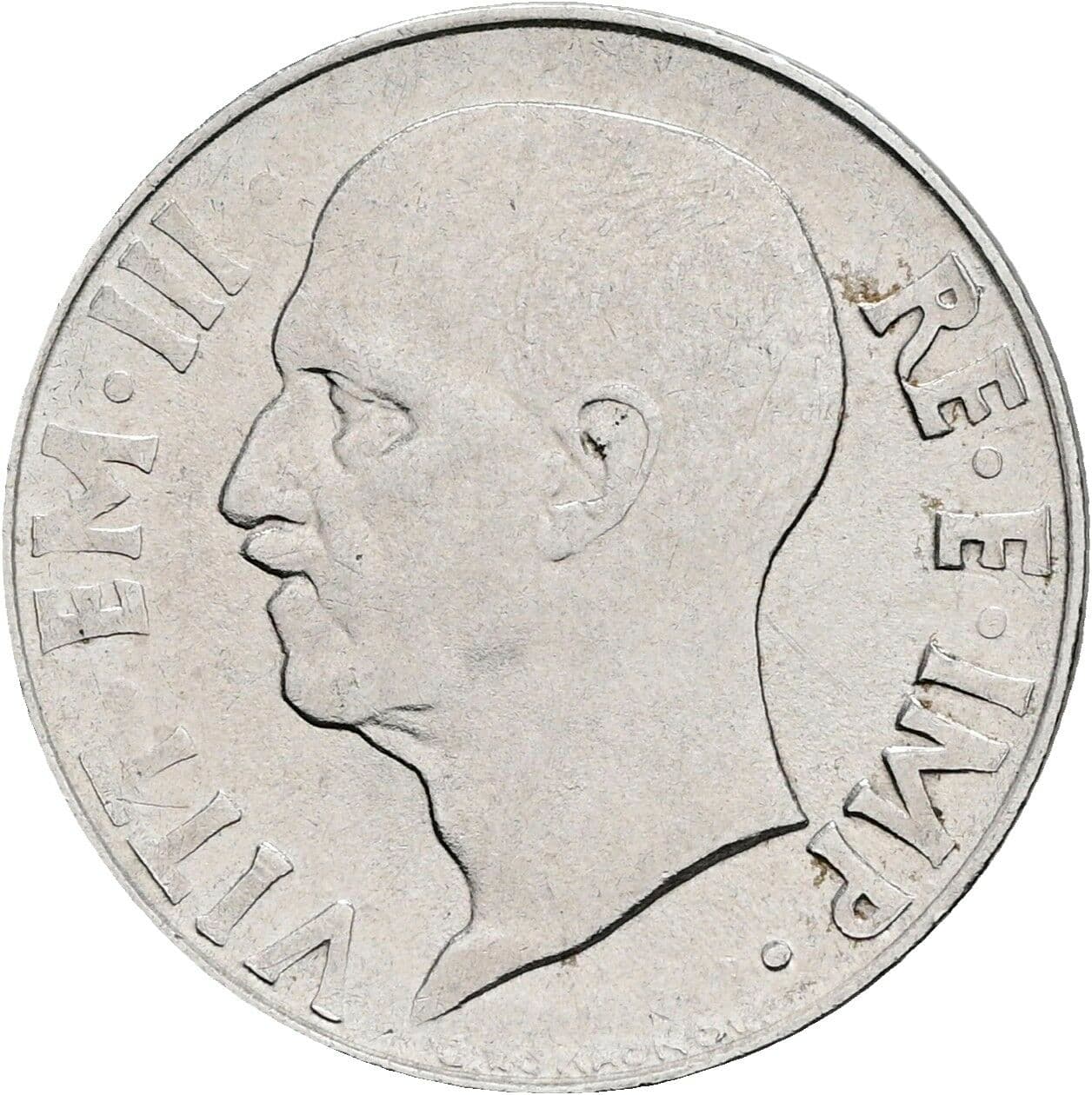 20 Centesimi Vittorio Emanuele III. 1900-1946 1940 – Vorderseite