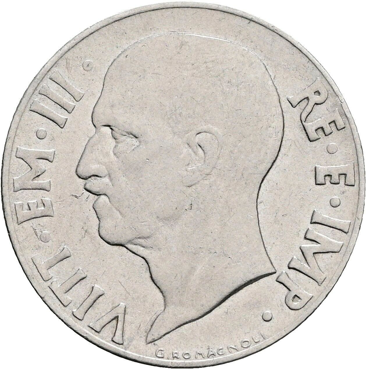20 Centesimi Vittorio Emanuele III. 1900-1946 1940 – Vorderseite