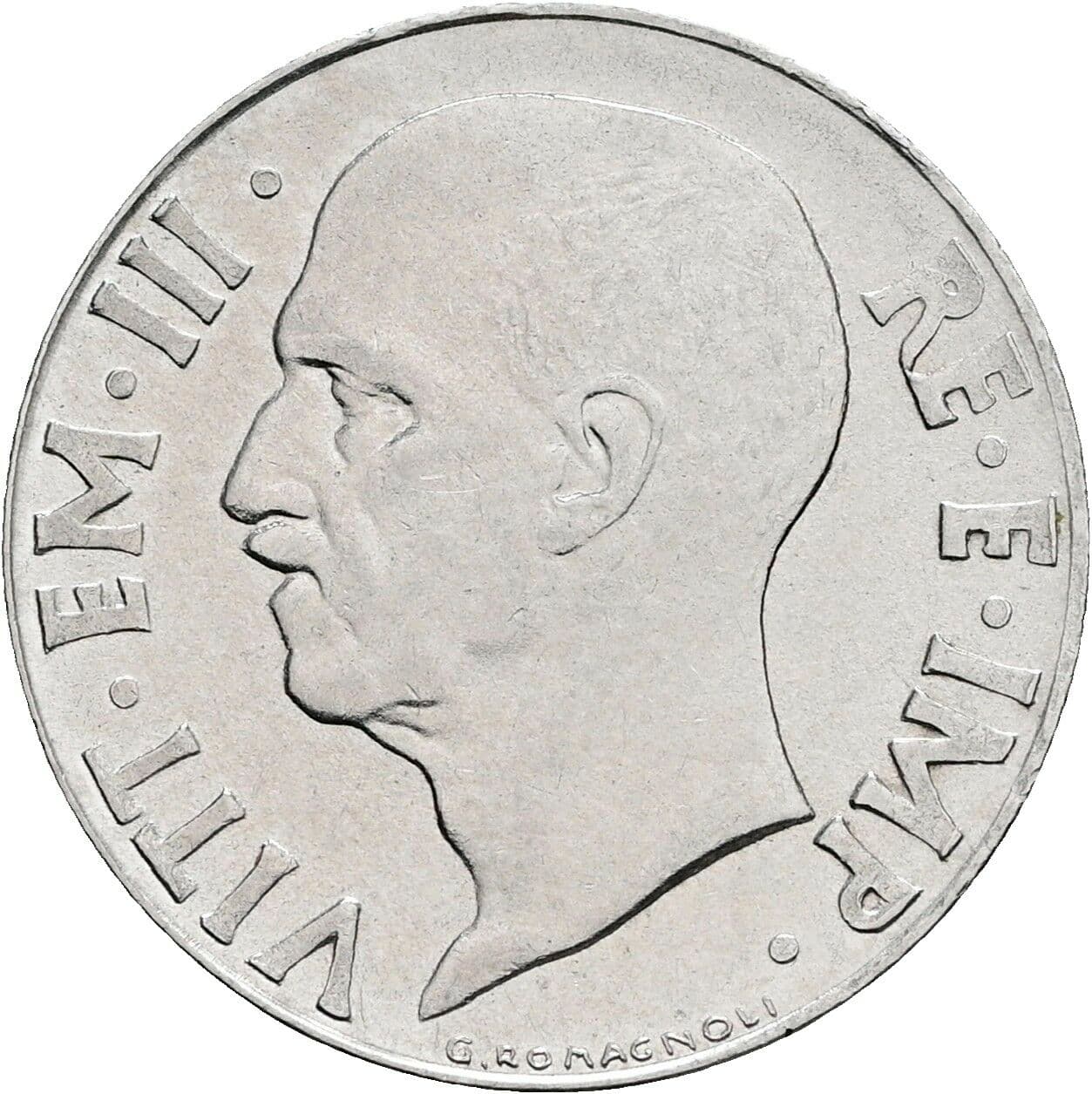 20 Centesimi Vittorio Emanuele III. 1900-1946 1941 – Vorderseite