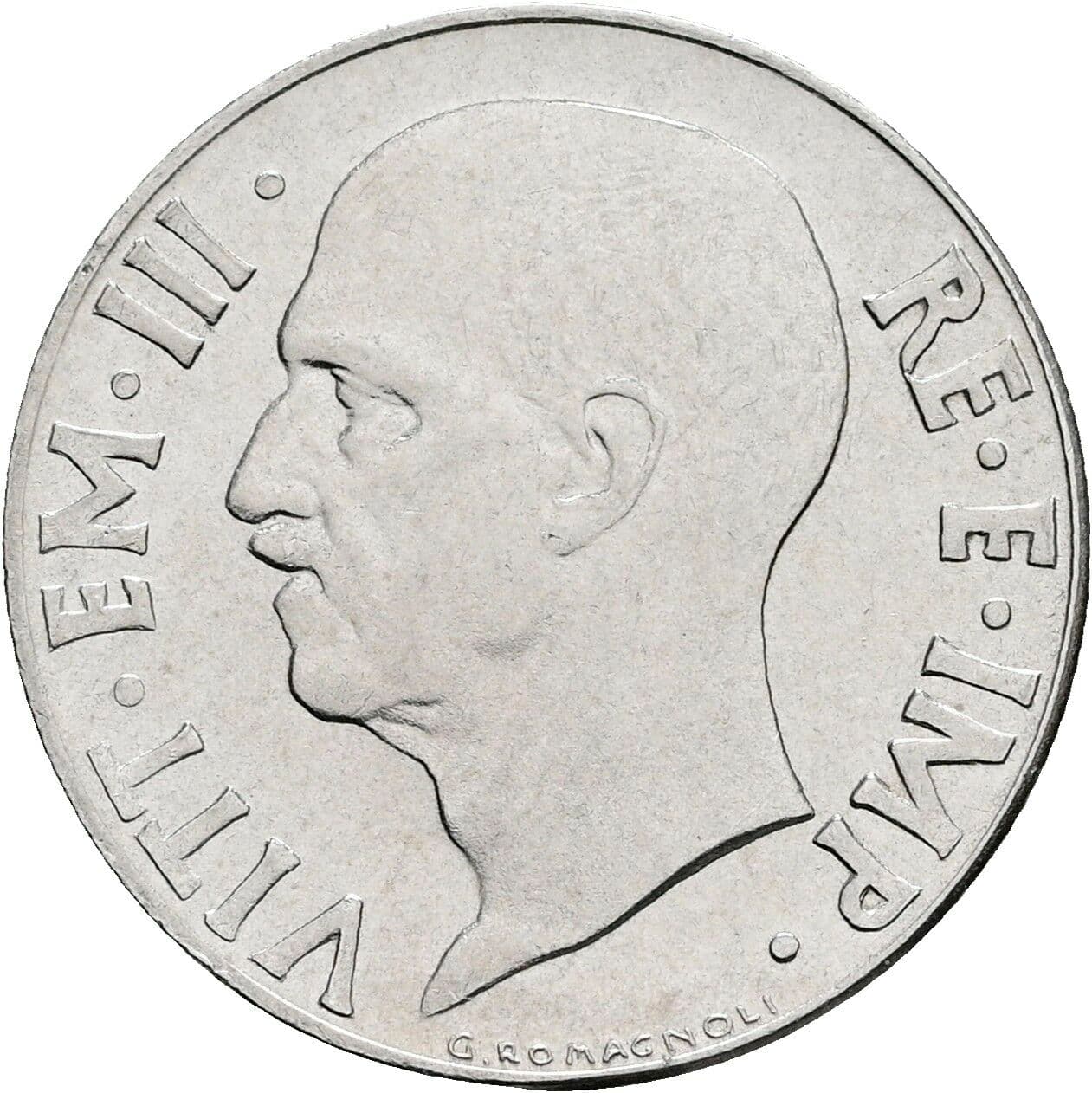 20 Centesimi Vittorio Emanuele III. 1900-1946 1941 – Vorderseite