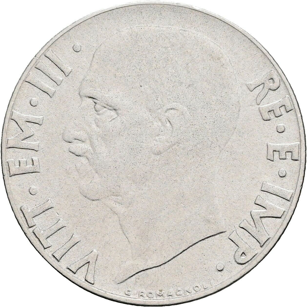 20 Centesimi Vittorio Emanuele III. 1900-1946 1939 – Vorderseite
