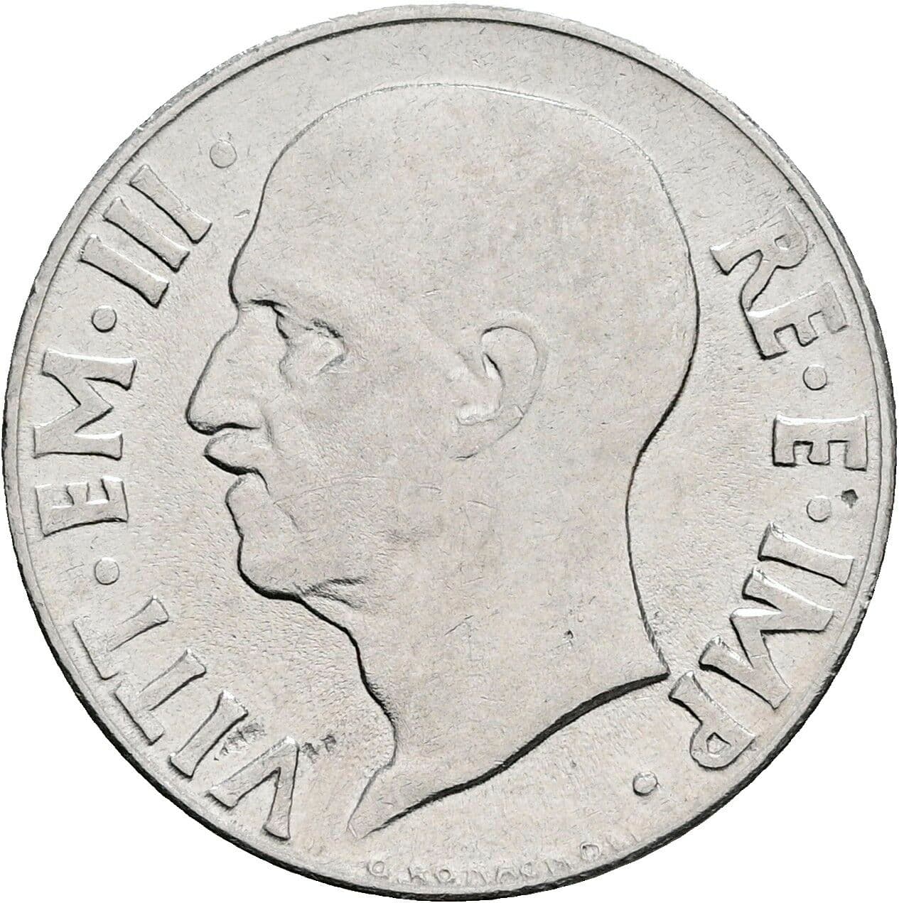 20 Centesimi Vittorio Emanuele III. 1900-1946 1940 – Vorderseite