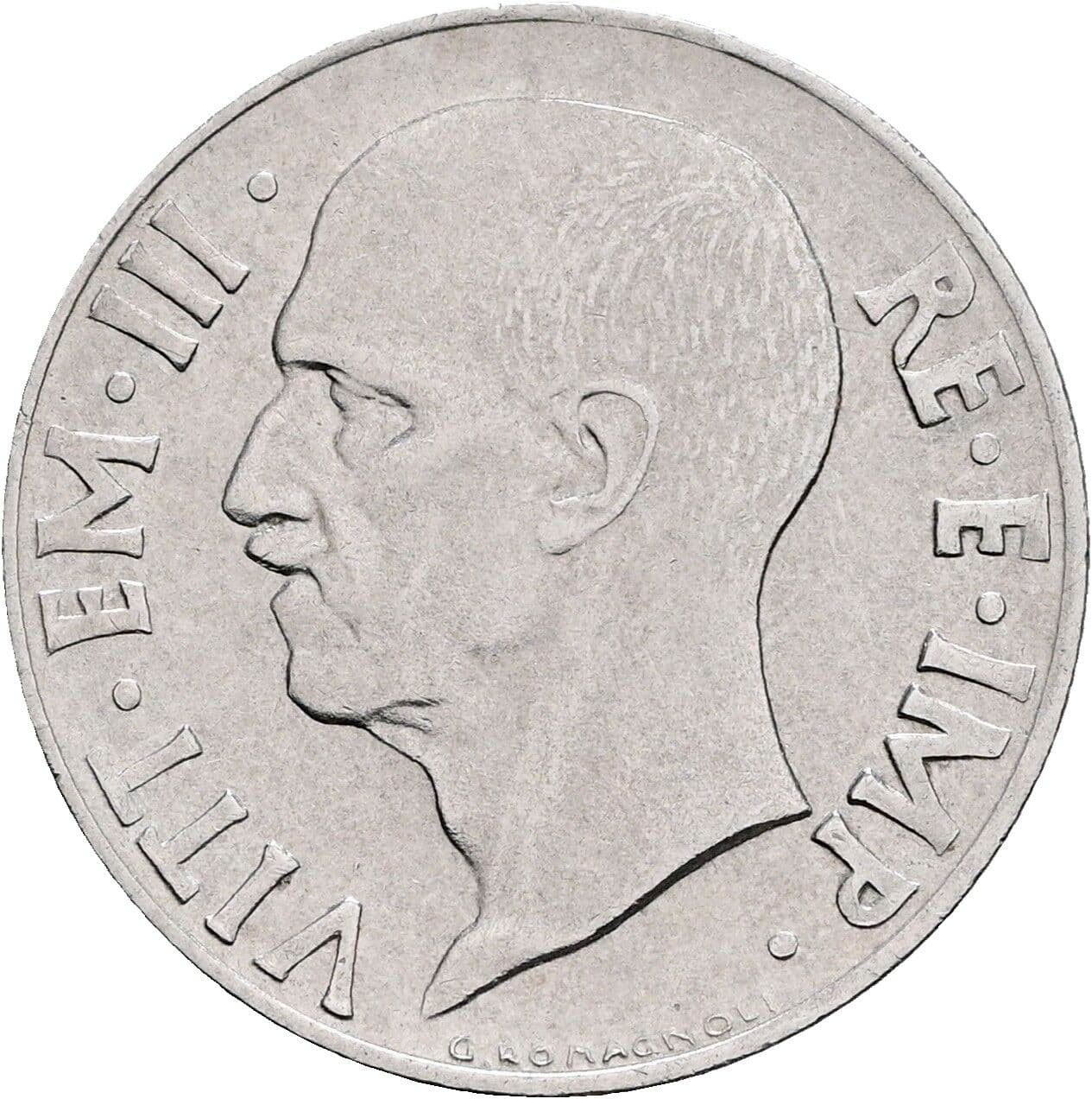 20 Centesimi Vittorio Emanuele III. 1900-1946 1940 – Vorderseite