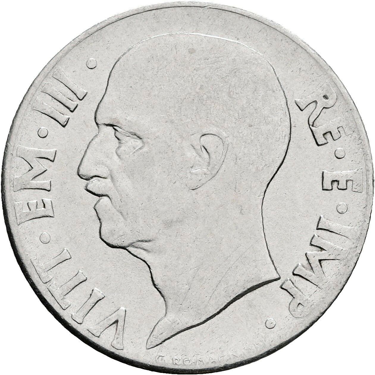 20 Centesimi Vittorio Emanuele III. 1900-1946 1941 – Vorderseite