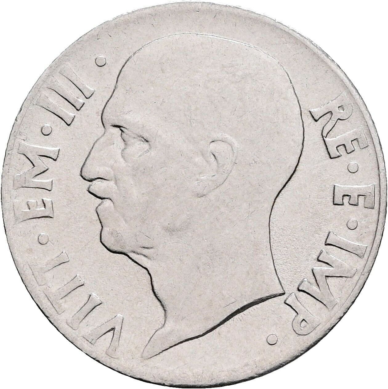 20 Centesimi Vittorio Emanuele III. 1900-1946 1941 – Vorderseite