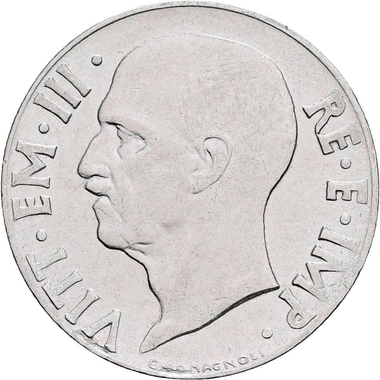 20 Centesimi Vittorio Emanuele III. 1900-1946 1941 – Vorderseite