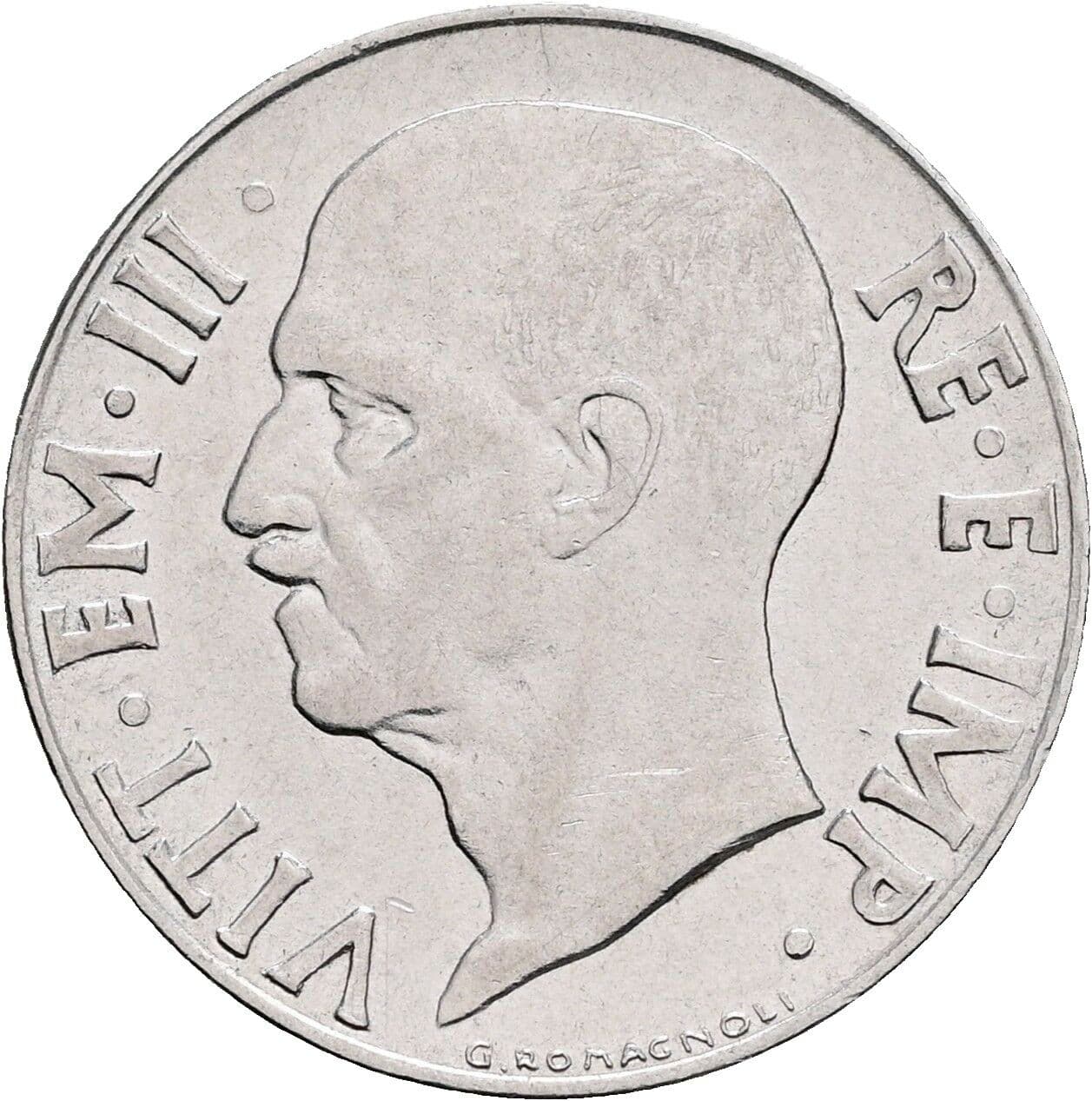20 Centesimi Vittorio Emanuele III. 1900-1946 1940 – Vorderseite