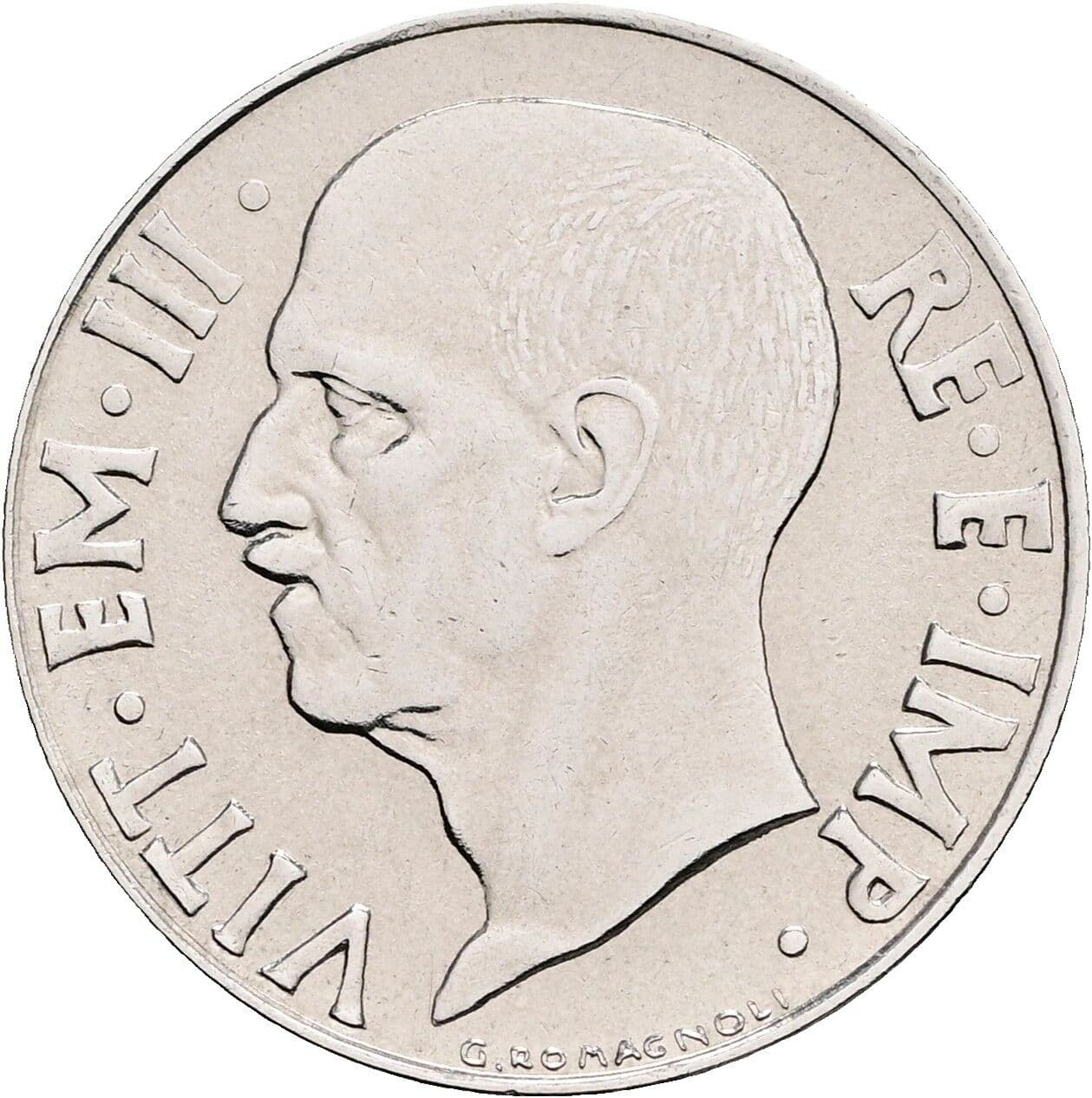 20 Centesimi Vittorio Emanuele III. 1900-1946 1940 – Vorderseite