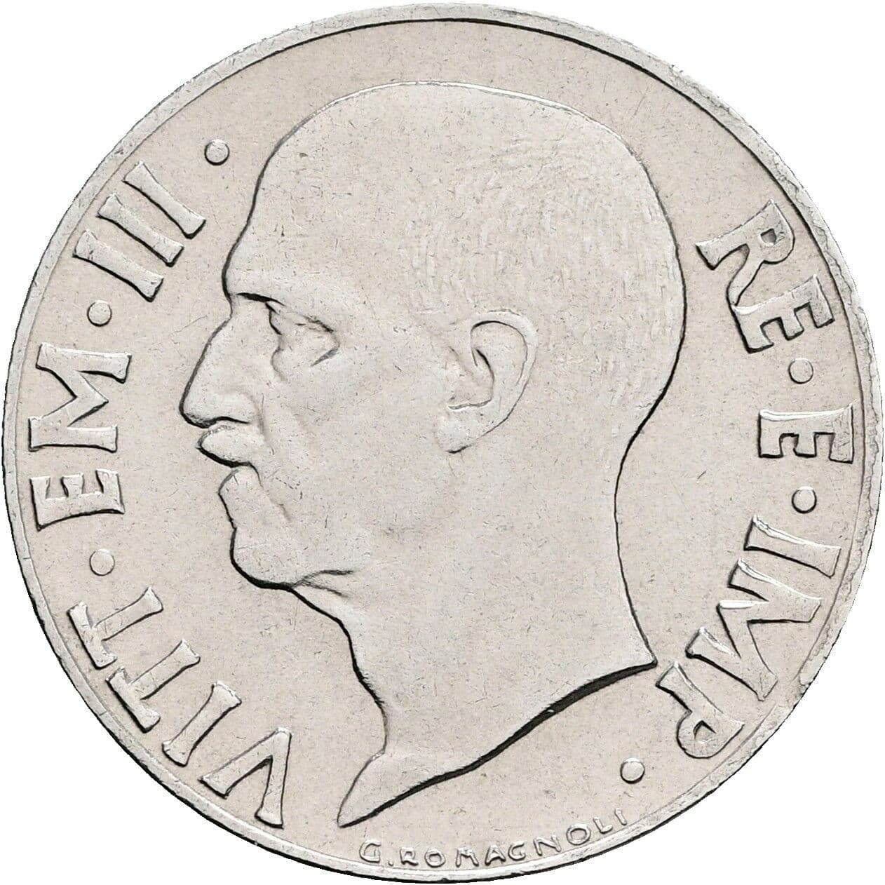 20 Centesimi Vittorio Emanuele III. 1900-1946 1940 – Vorderseite