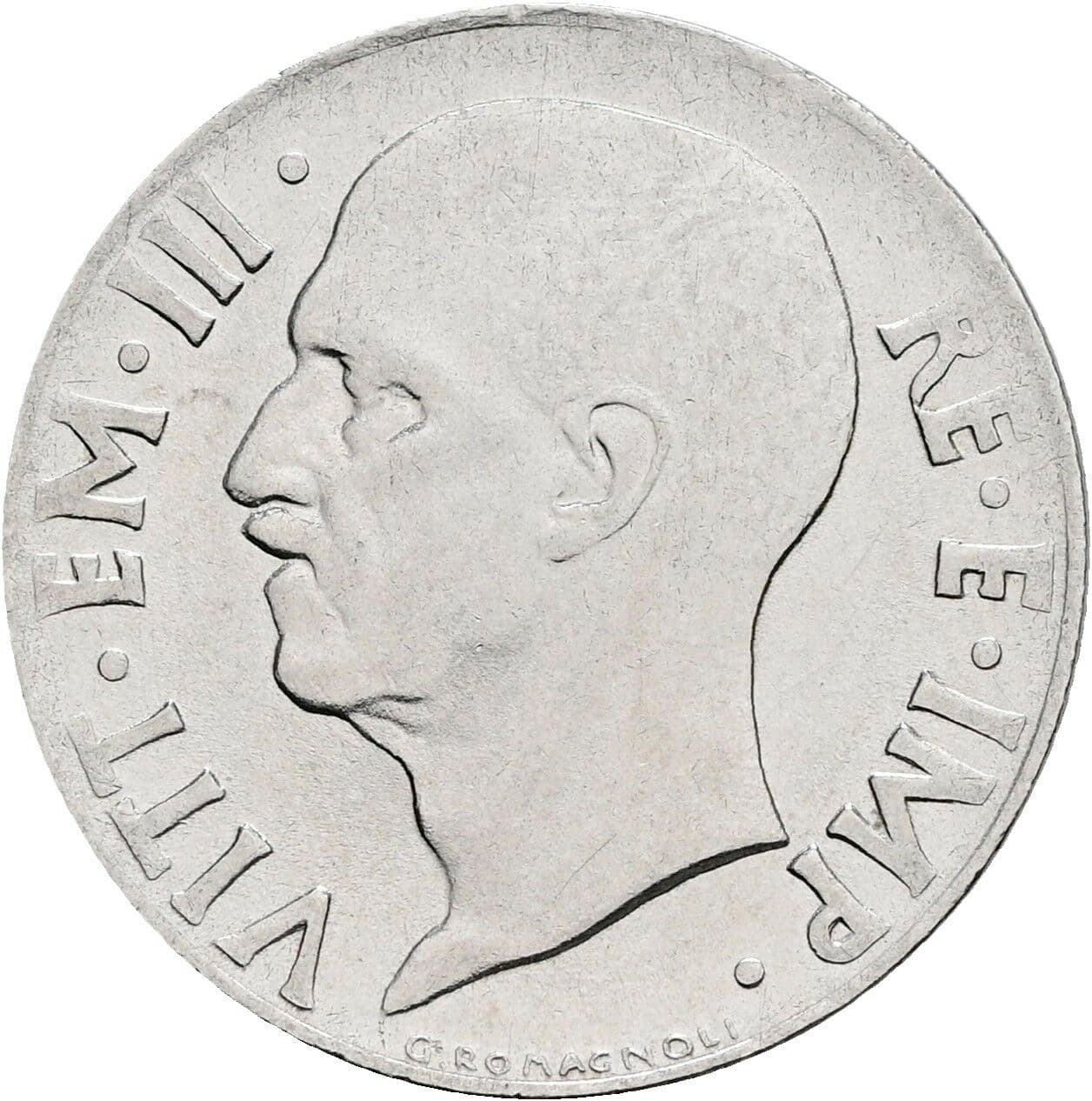 20 Centesimi Vittorio Emanuele III. 1900-1946 1941 – Vorderseite