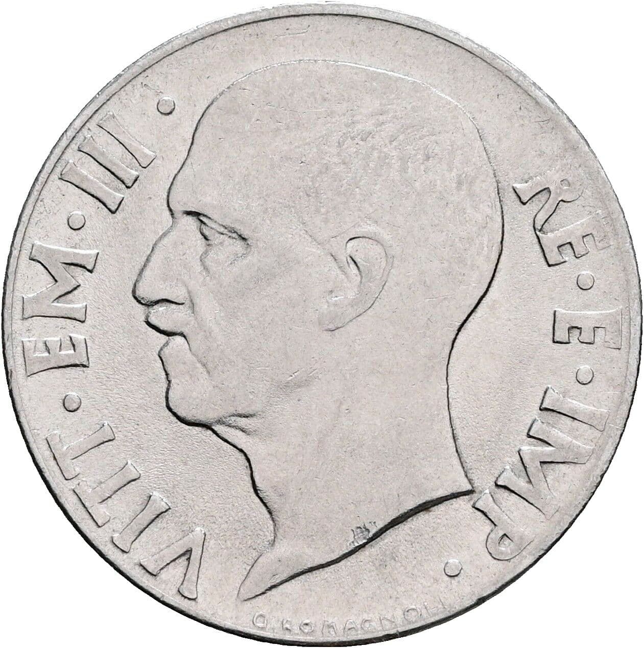 20 Centesimi Vittorio Emanuele III. 1900-1946 1940 – Vorderseite