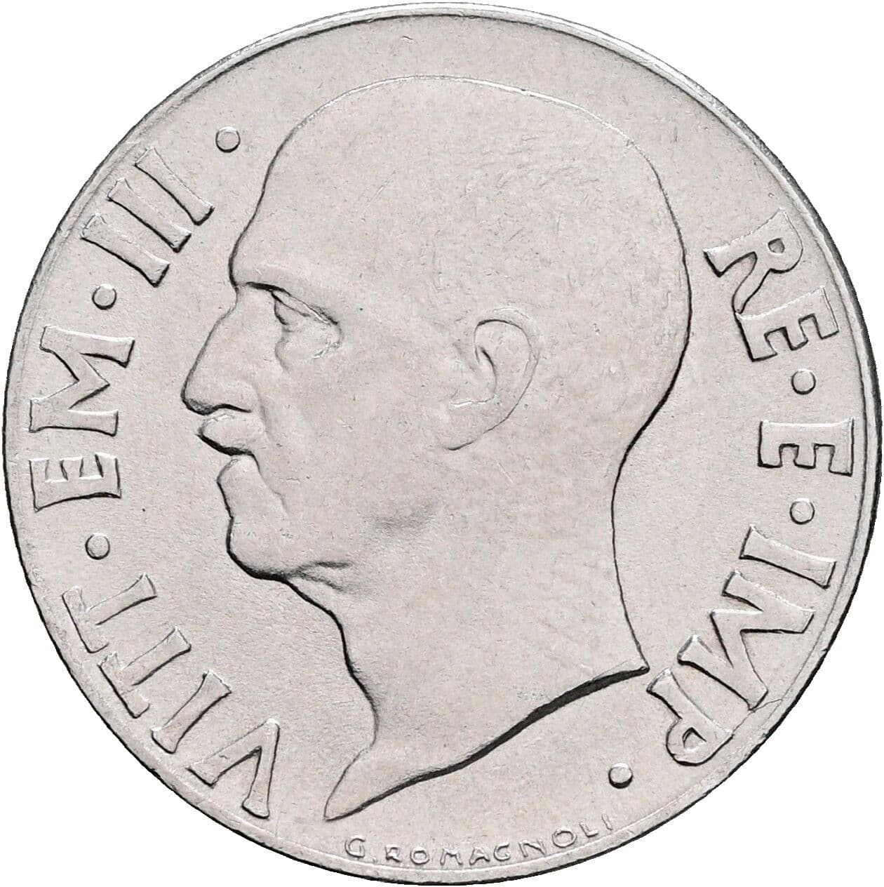 20 Centesimi Vittorio Emanuele III. 1900-1946 1941 – Vorderseite