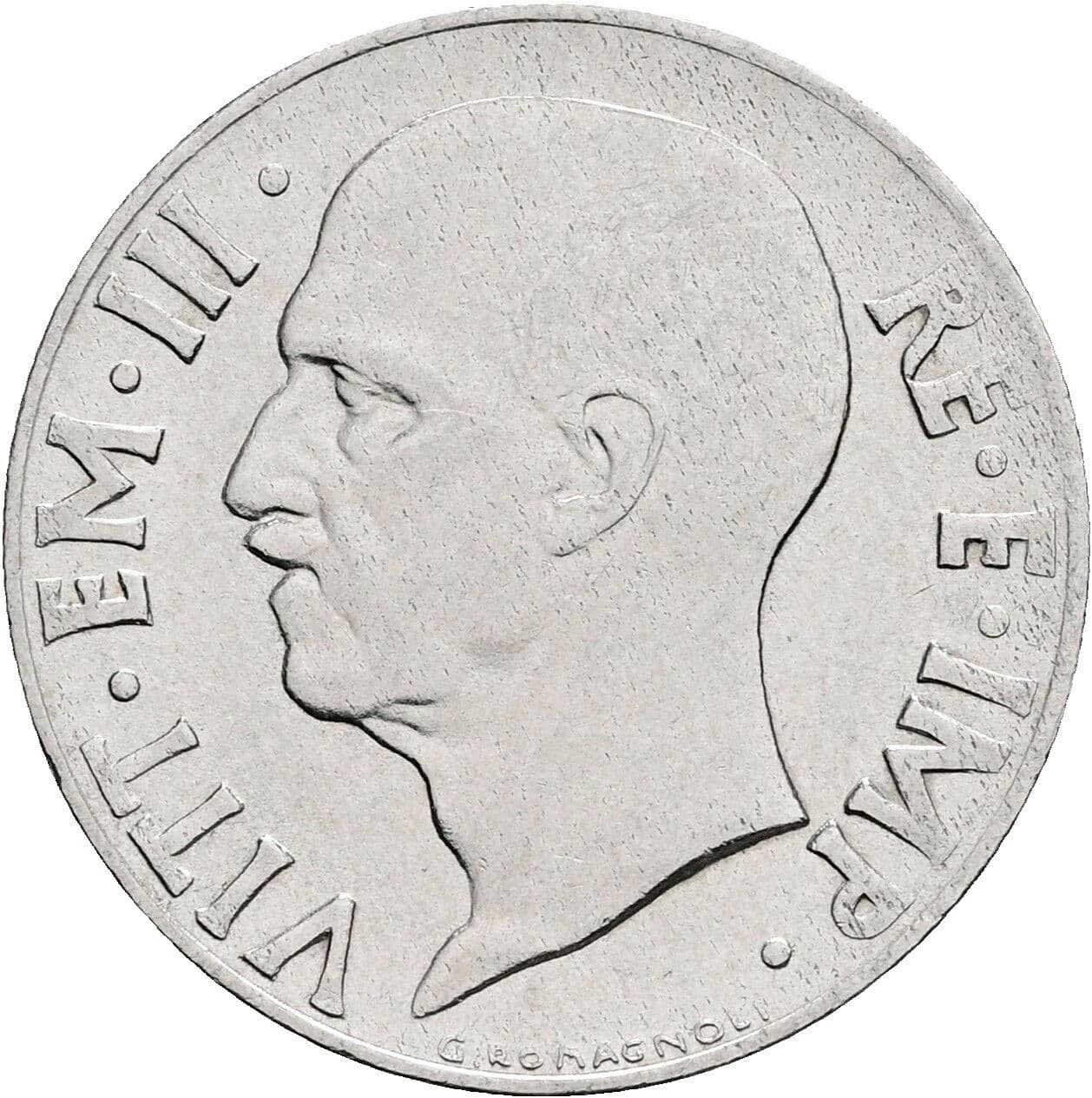 20 Centesimi Vittorio Emanuele III. 1900-1946 1941 – Vorderseite