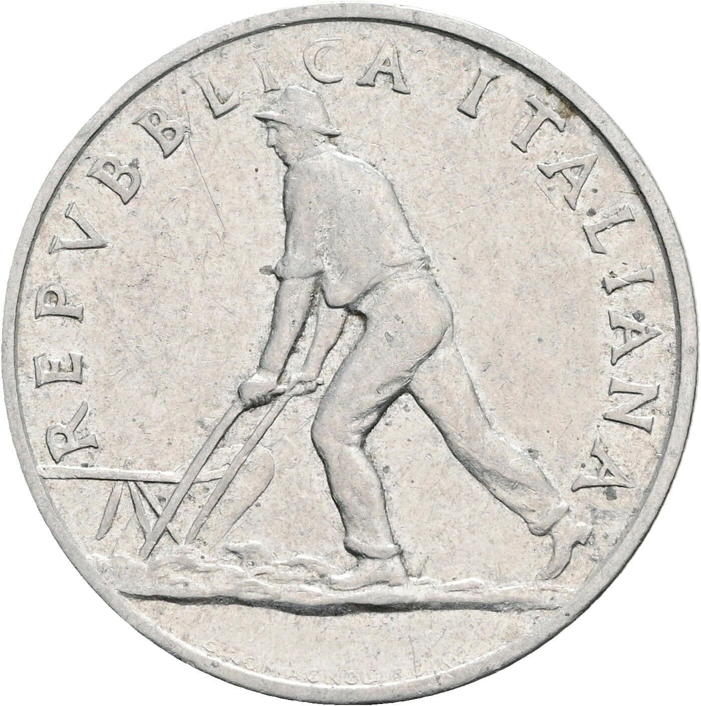 2 Lire 1948 – Vorderseite