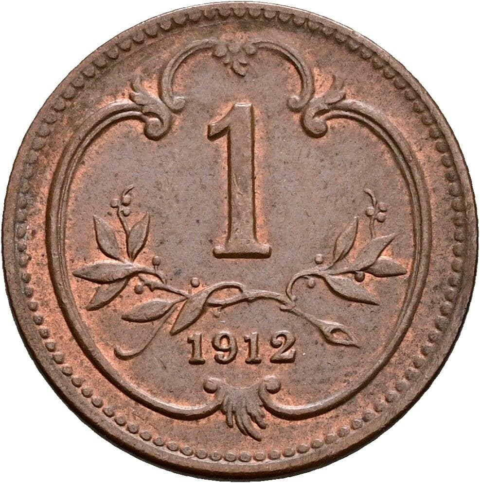 1 Heller Franz Joseph I. 1848-1916 1912 – Vorderseite